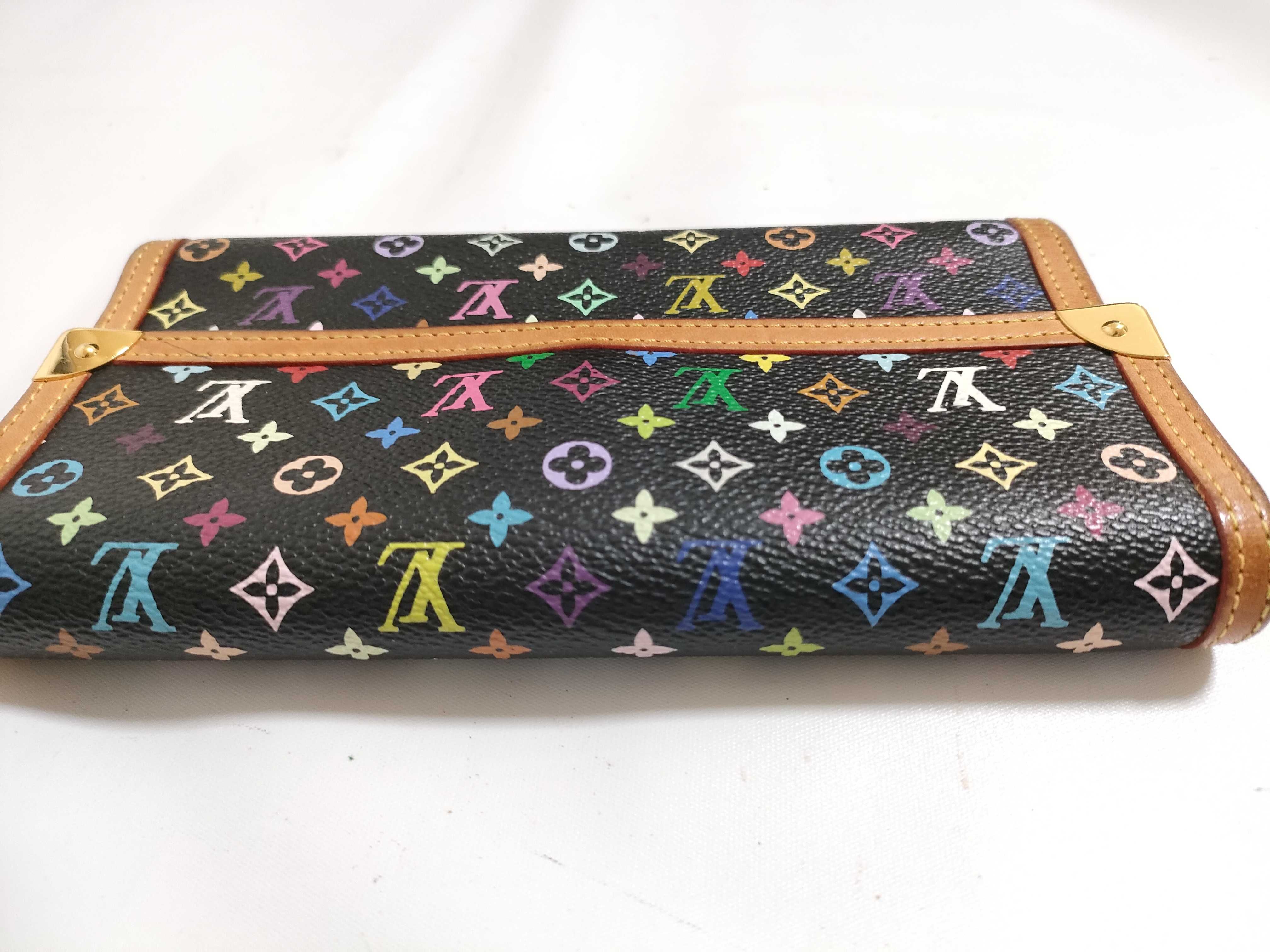 【水曜終了】(10229_0006)LOUIS VUITTON モノグラム マルチカラー マルチカラー M92658 ポルトトレゾール インターナショナル 財布