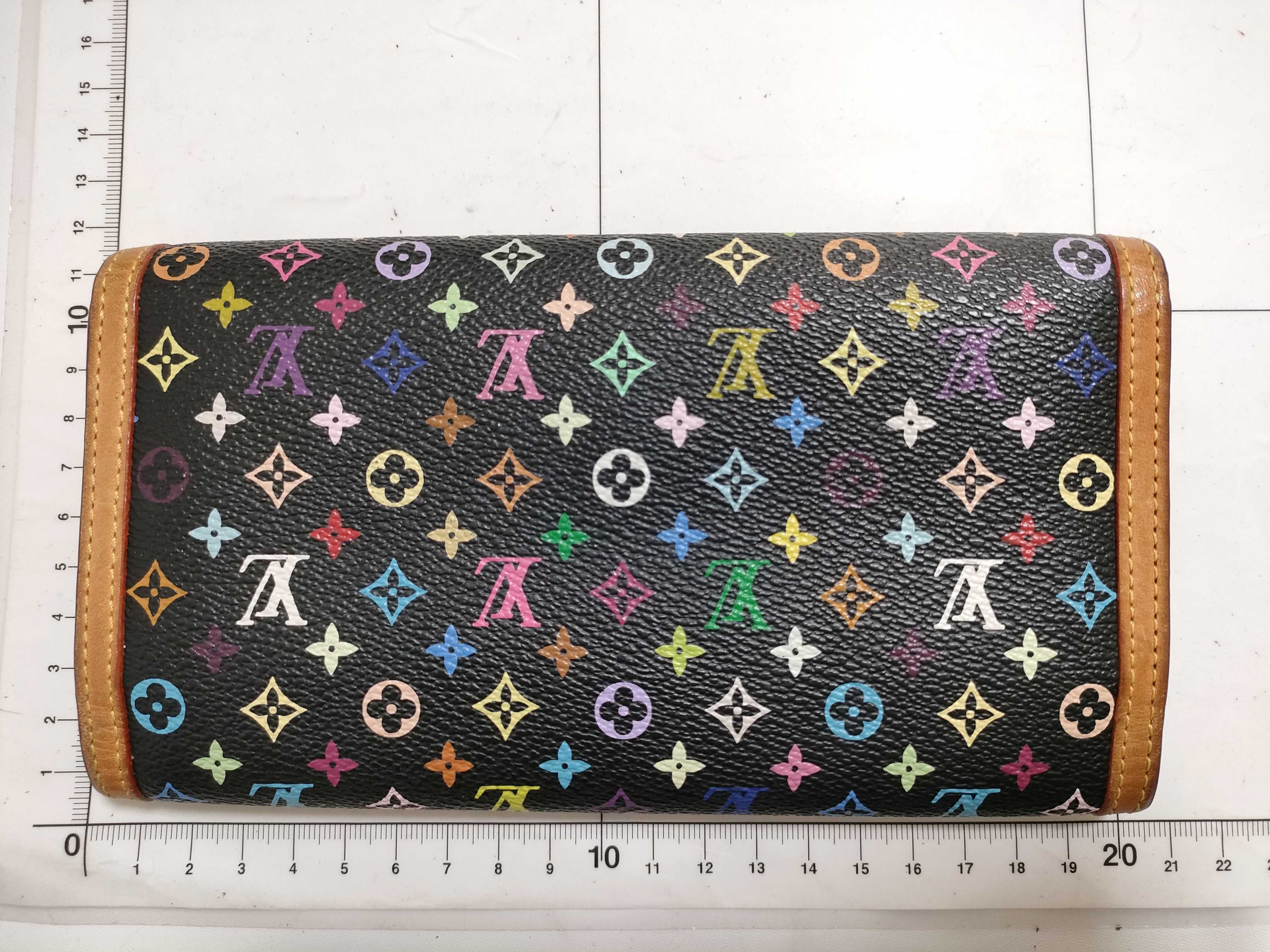 【水曜終了】(10229_0006)LOUIS VUITTON モノグラム マルチカラー マルチカラー M92658 ポルトトレゾール インターナショナル 財布