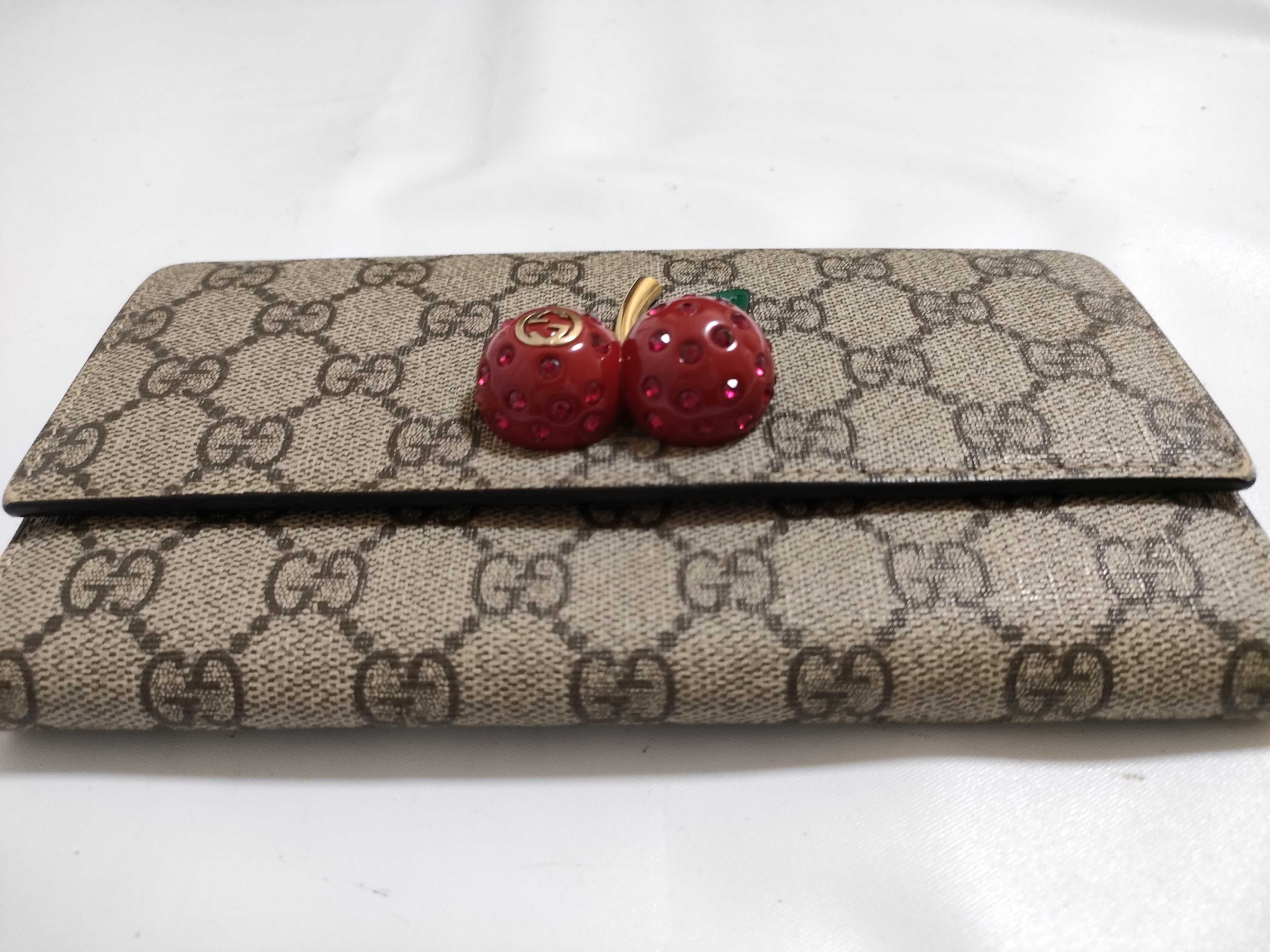 【水曜終了】(10230_0004)GUCCI チェリー 長財布 財布