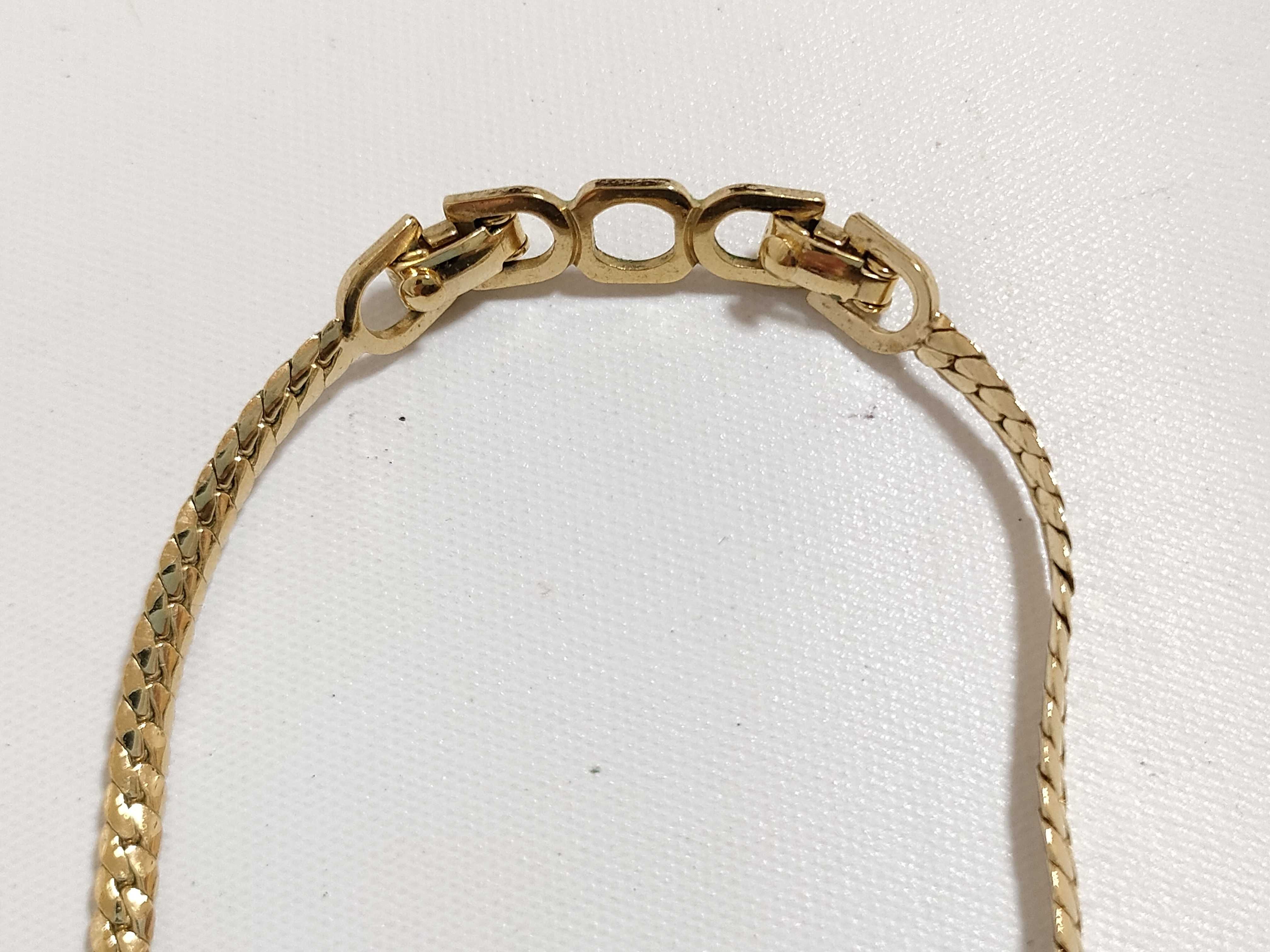 【水曜終了】(10221_0682)Dior 花 ストーン ネックレス ネックレス