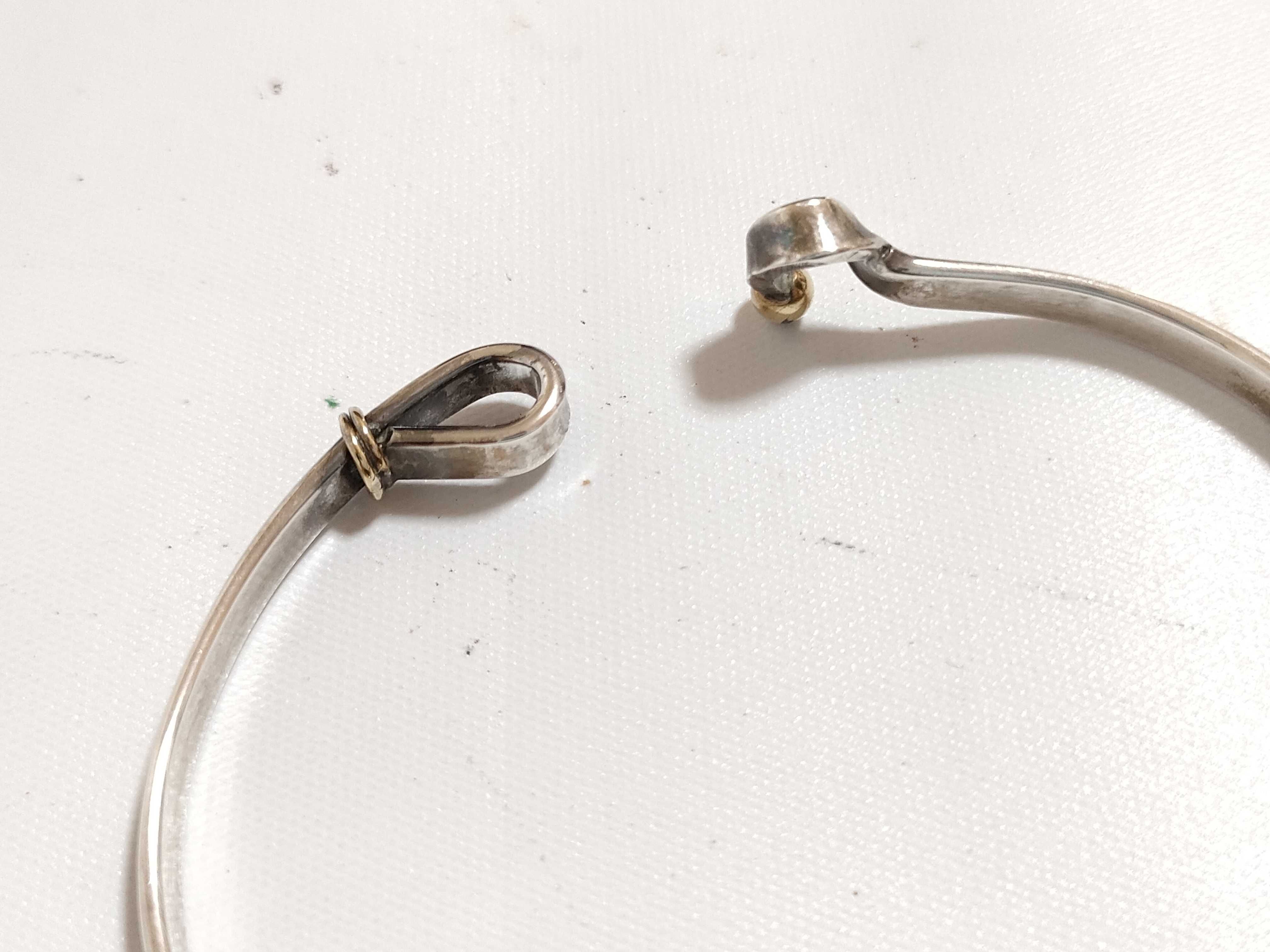 【水曜終了】(10221_0375)Tiffany&Co. フックアンドアイ バングル ブレスレット・バングル