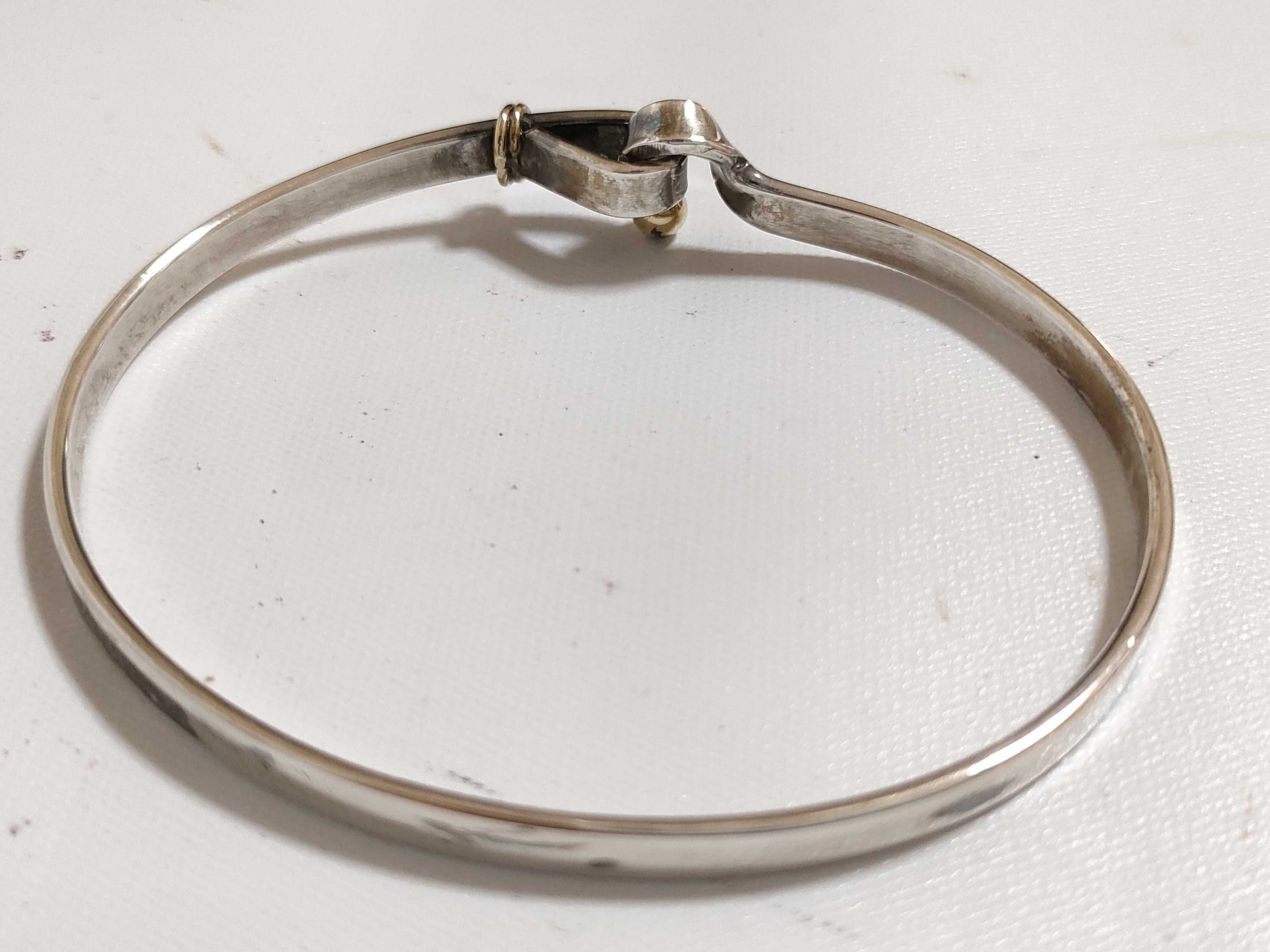 【水曜終了】(10221_0375)Tiffany&Co. フックアンドアイ バングル ブレスレット・バングル