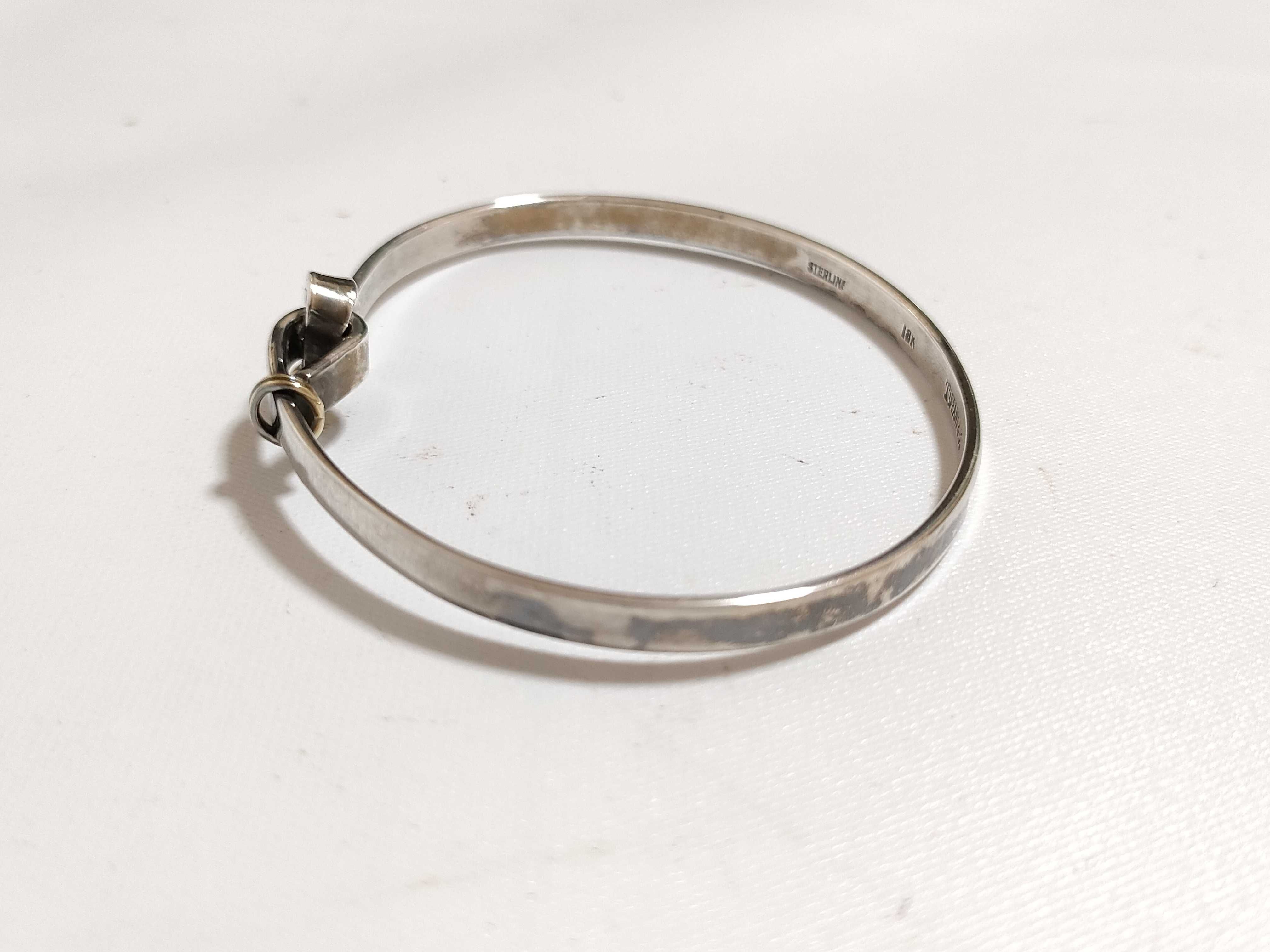 【水曜終了】(10221_0375)Tiffany&Co. フックアンドアイ バングル ブレスレット・バングル