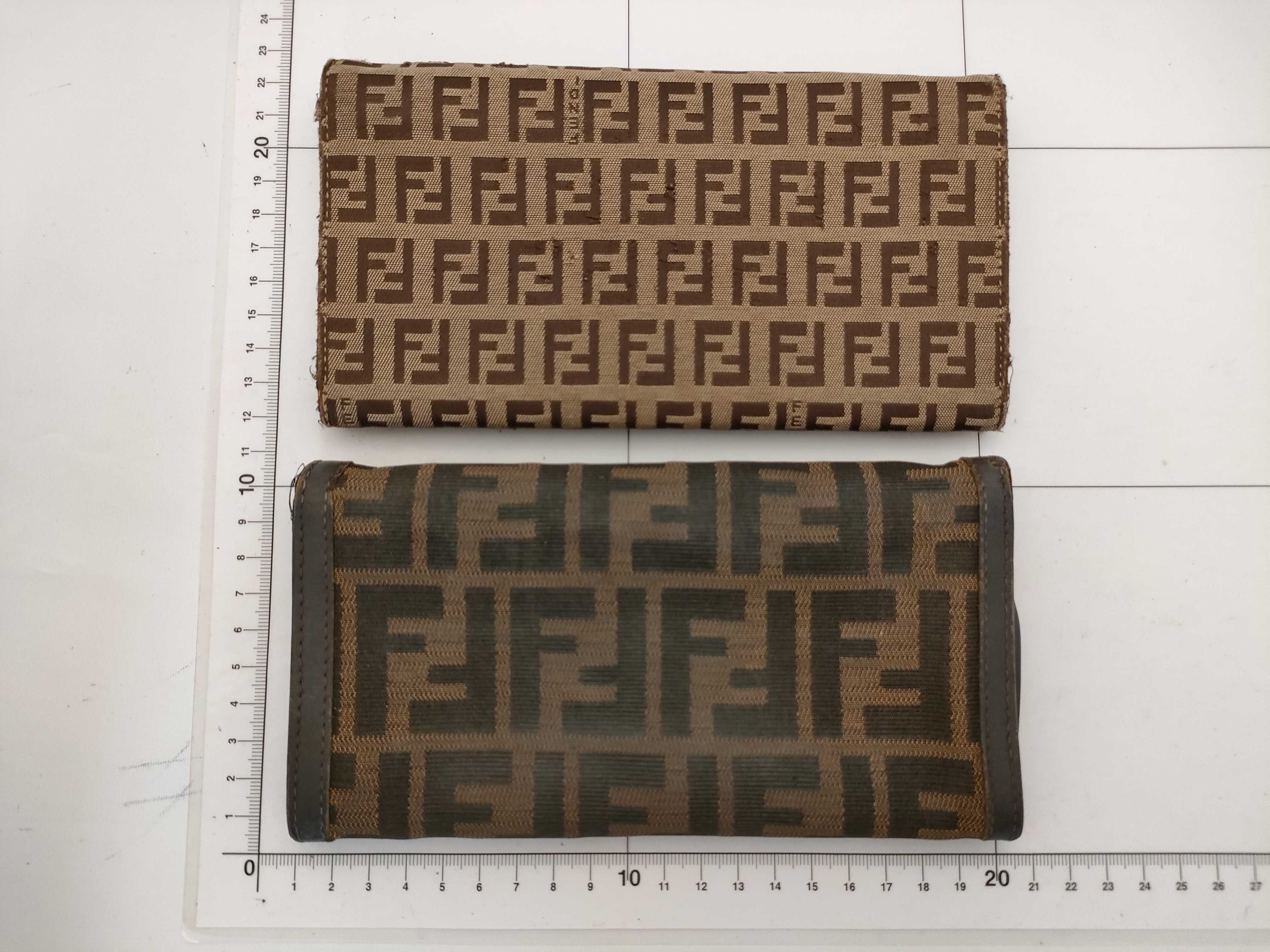 【水曜終了】(10223_0301)FENDI ズッカ柄 ズッカ ズッキーノ 財布 2点 財布