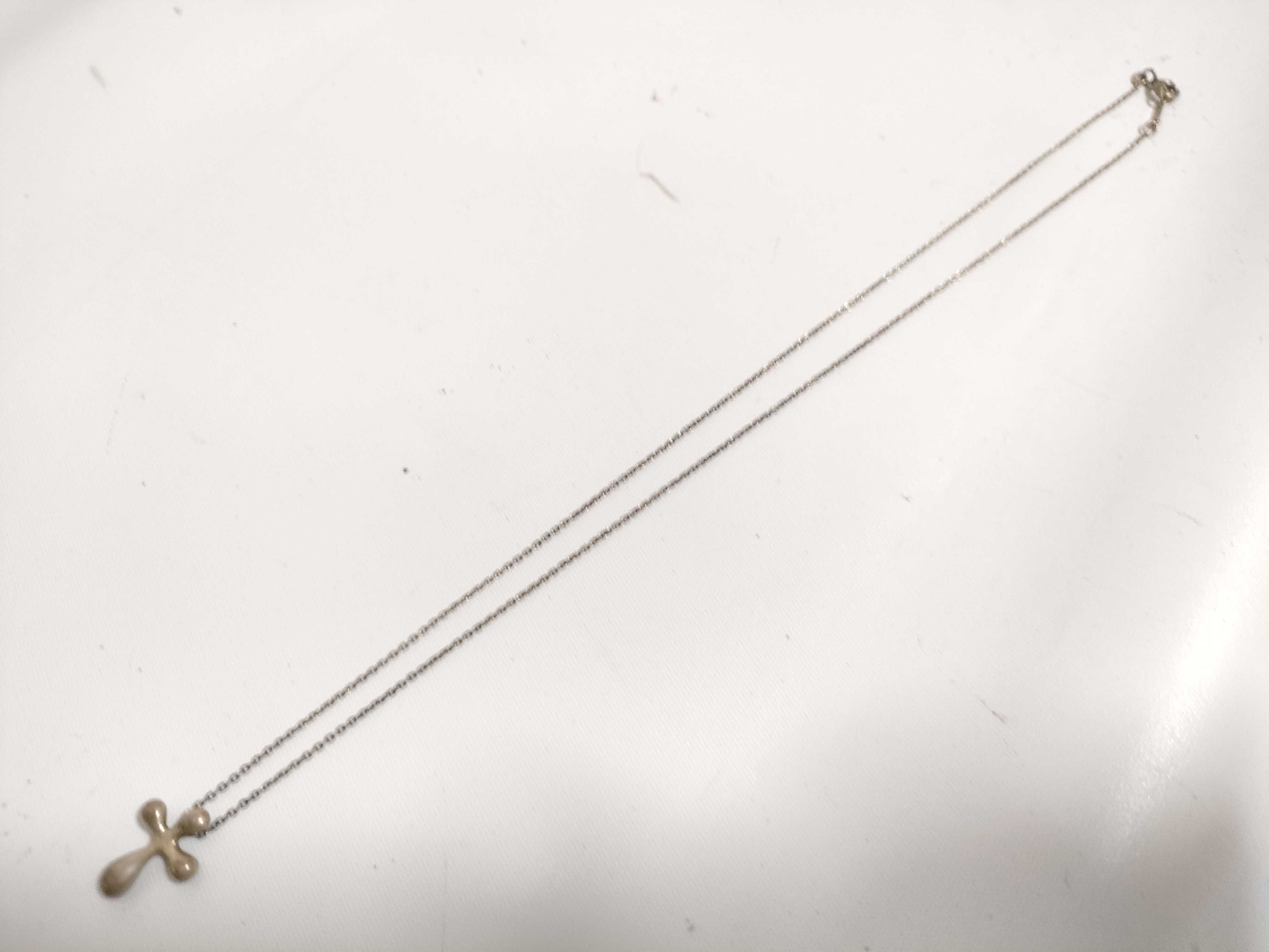 【水曜終了】(10221_0376)Tiffany&Co. 925 ネックレス クロス ネックレス