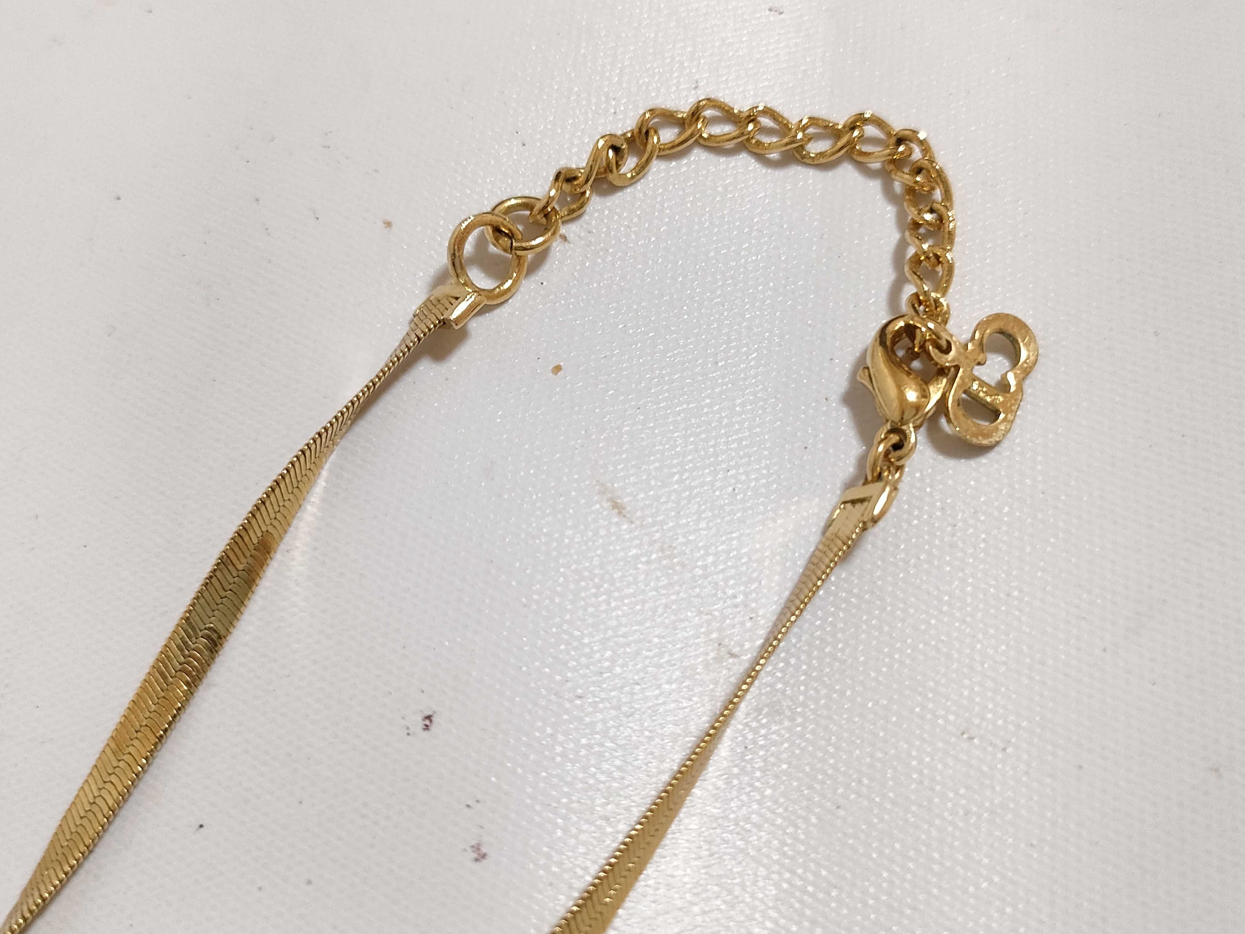 【水曜終了】(10221_0619)Dior ディオール リボンネックレス ネックレス