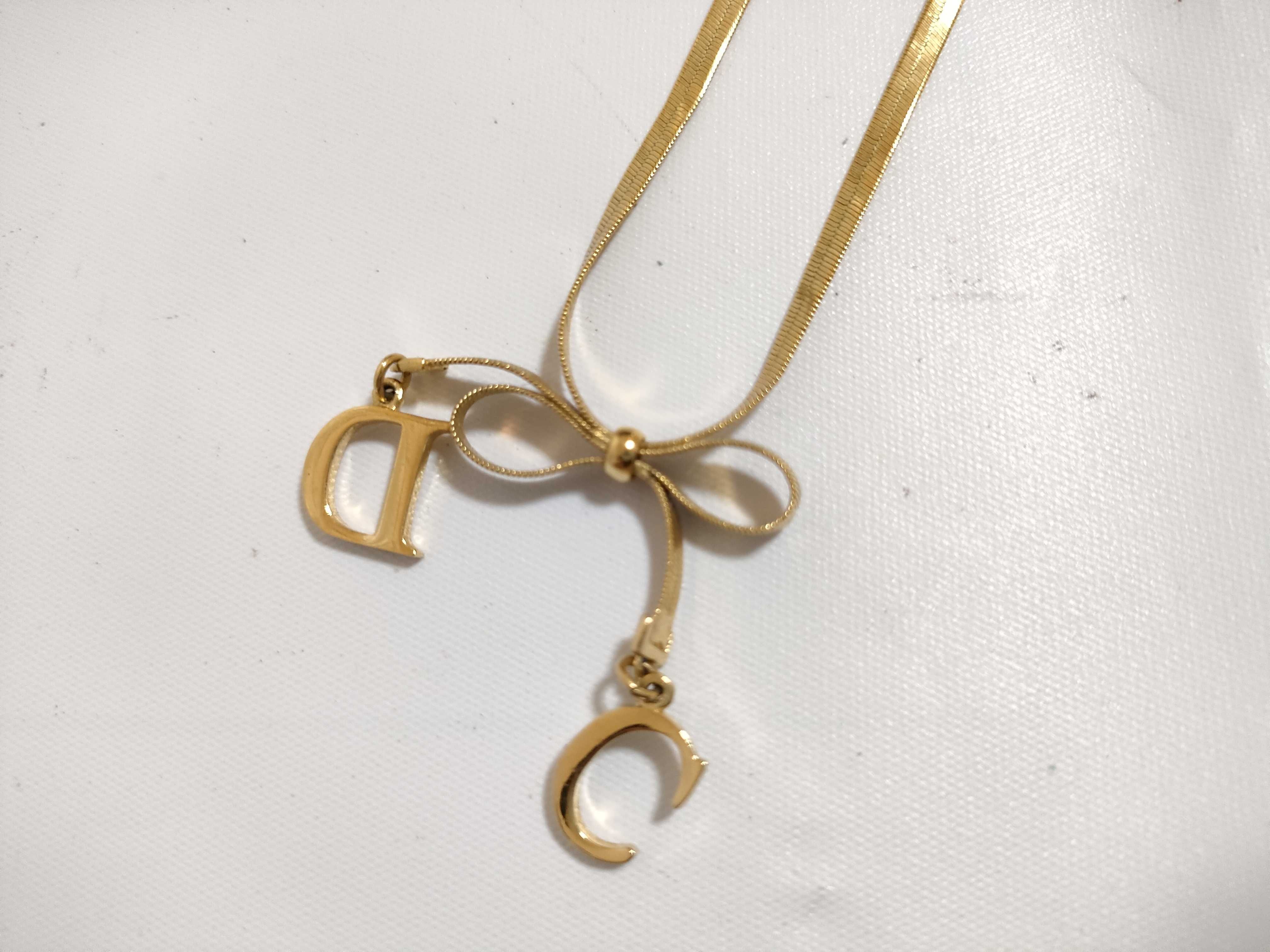 【水曜終了】(10221_0619)Dior ディオール リボンネックレス ネックレス