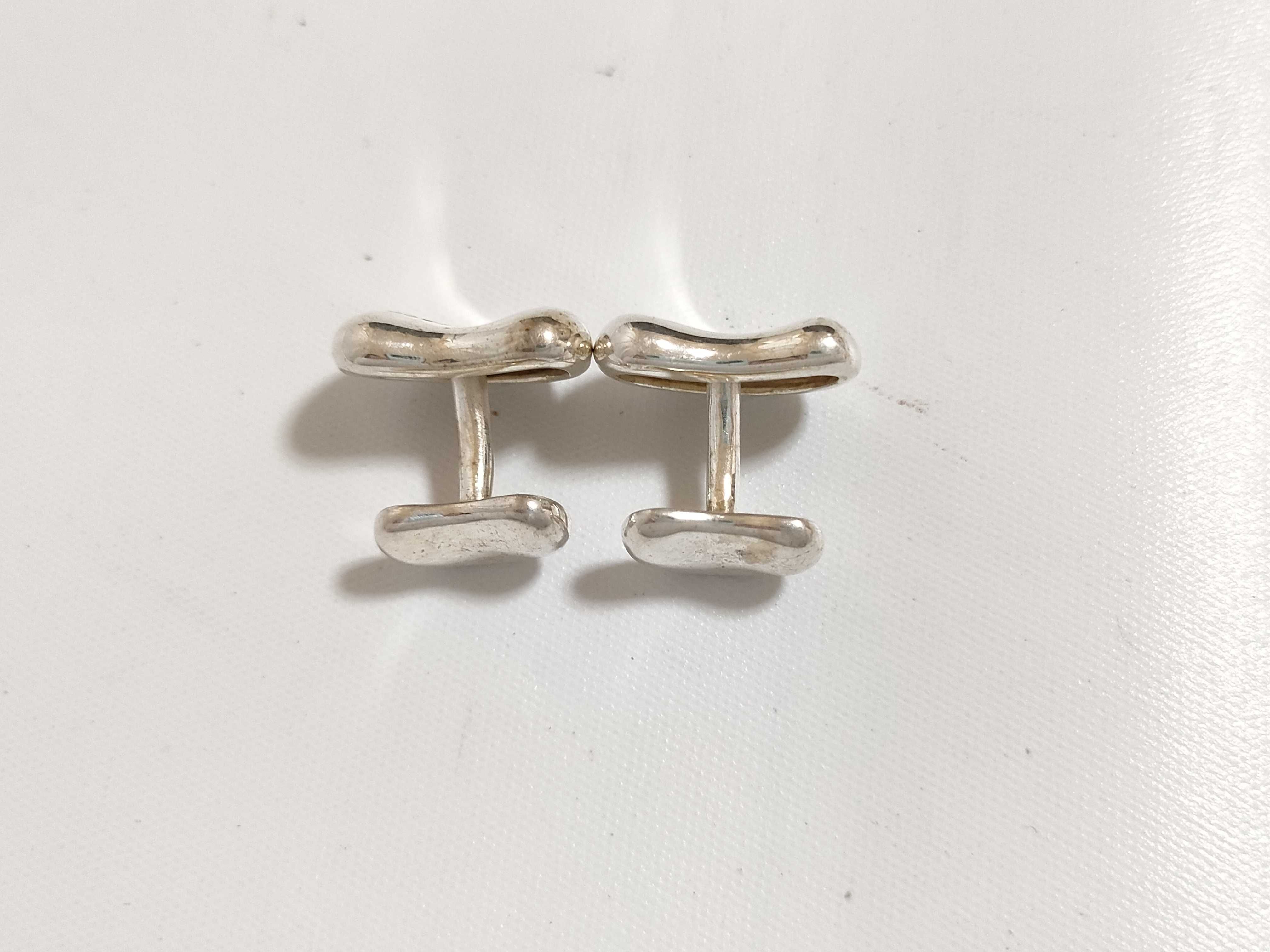 【水曜終了】(10221_0321)Tiffany&Co. ビーン カフス ビーン 925 ネクタイピン・カフス