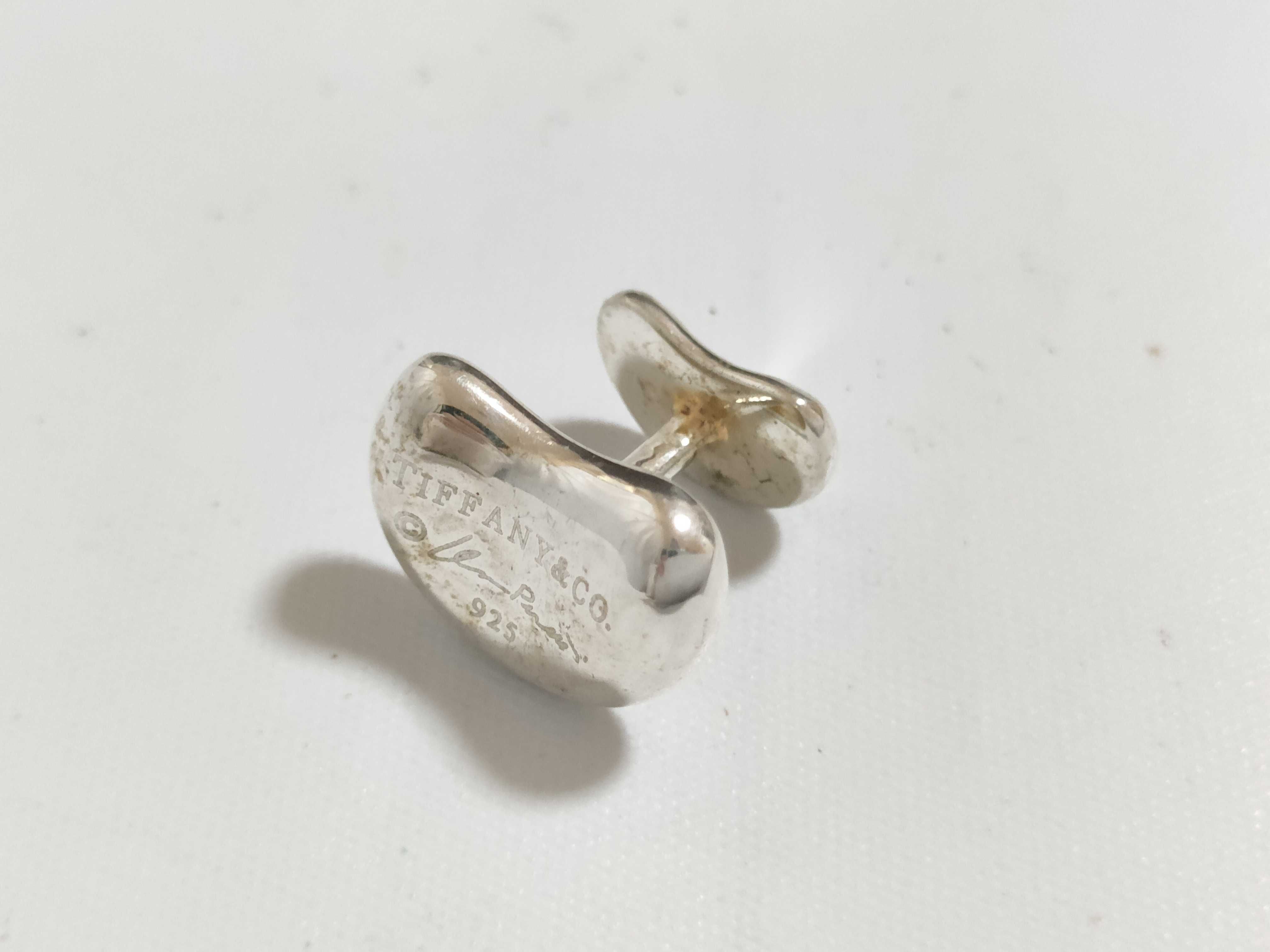 【水曜終了】(10221_0321)Tiffany&Co. ビーン カフス ビーン 925 ネクタイピン・カフス