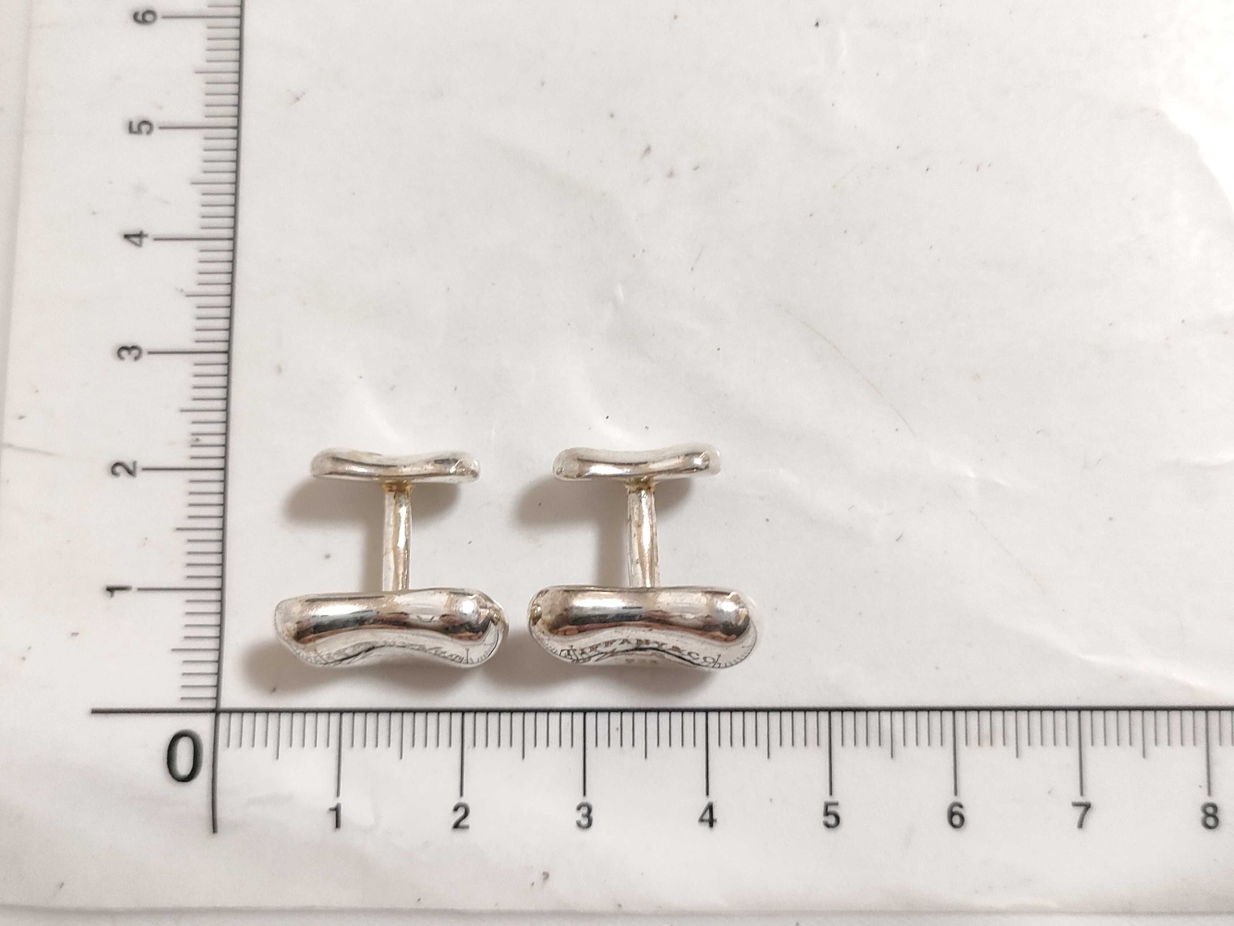 【水曜終了】(10221_0321)Tiffany&Co. ビーン カフス ビーン 925 ネクタイピン・カフス