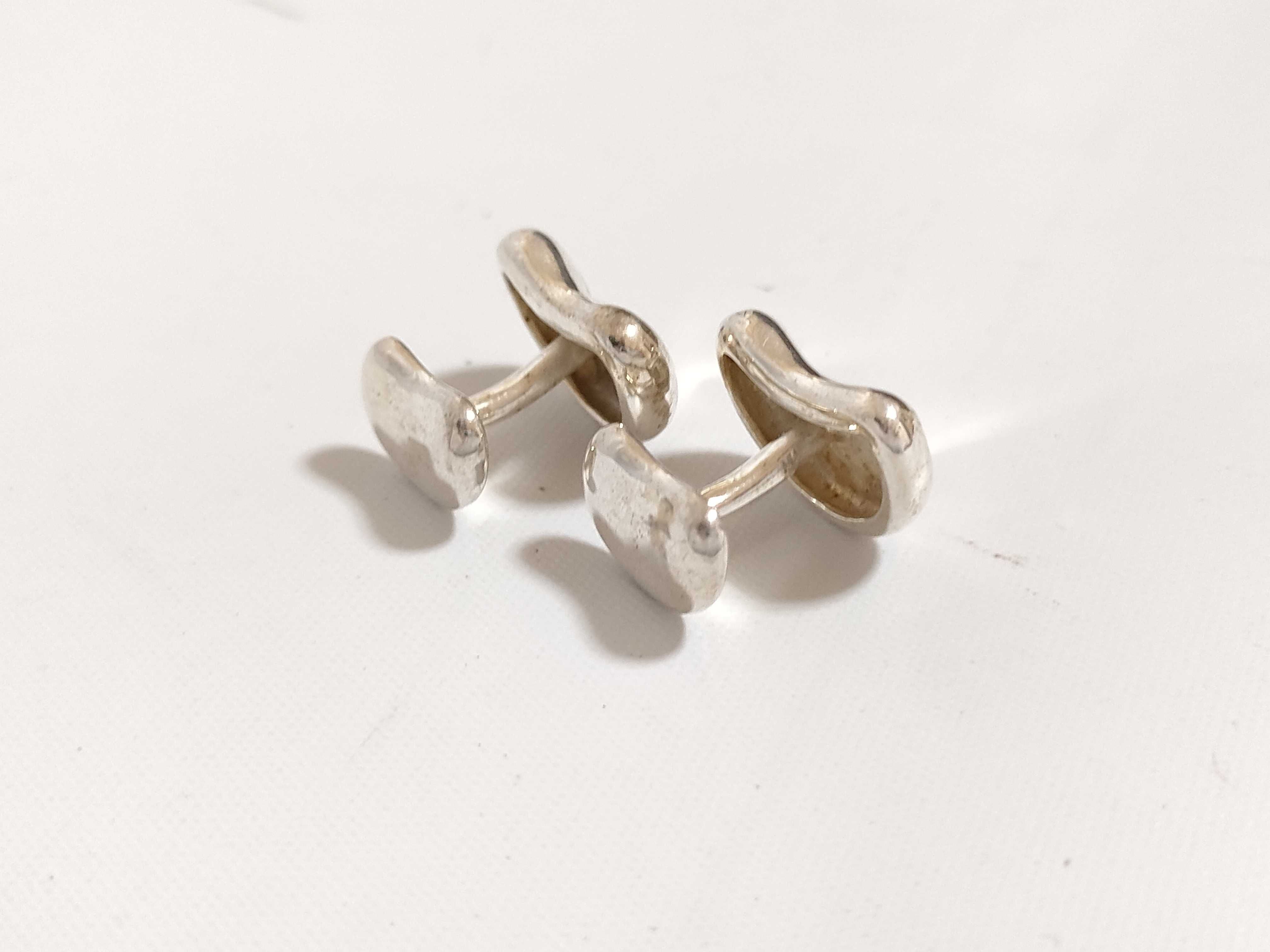 【水曜終了】(10221_0321)Tiffany&Co. ビーン カフス ビーン 925 ネクタイピン・カフス
