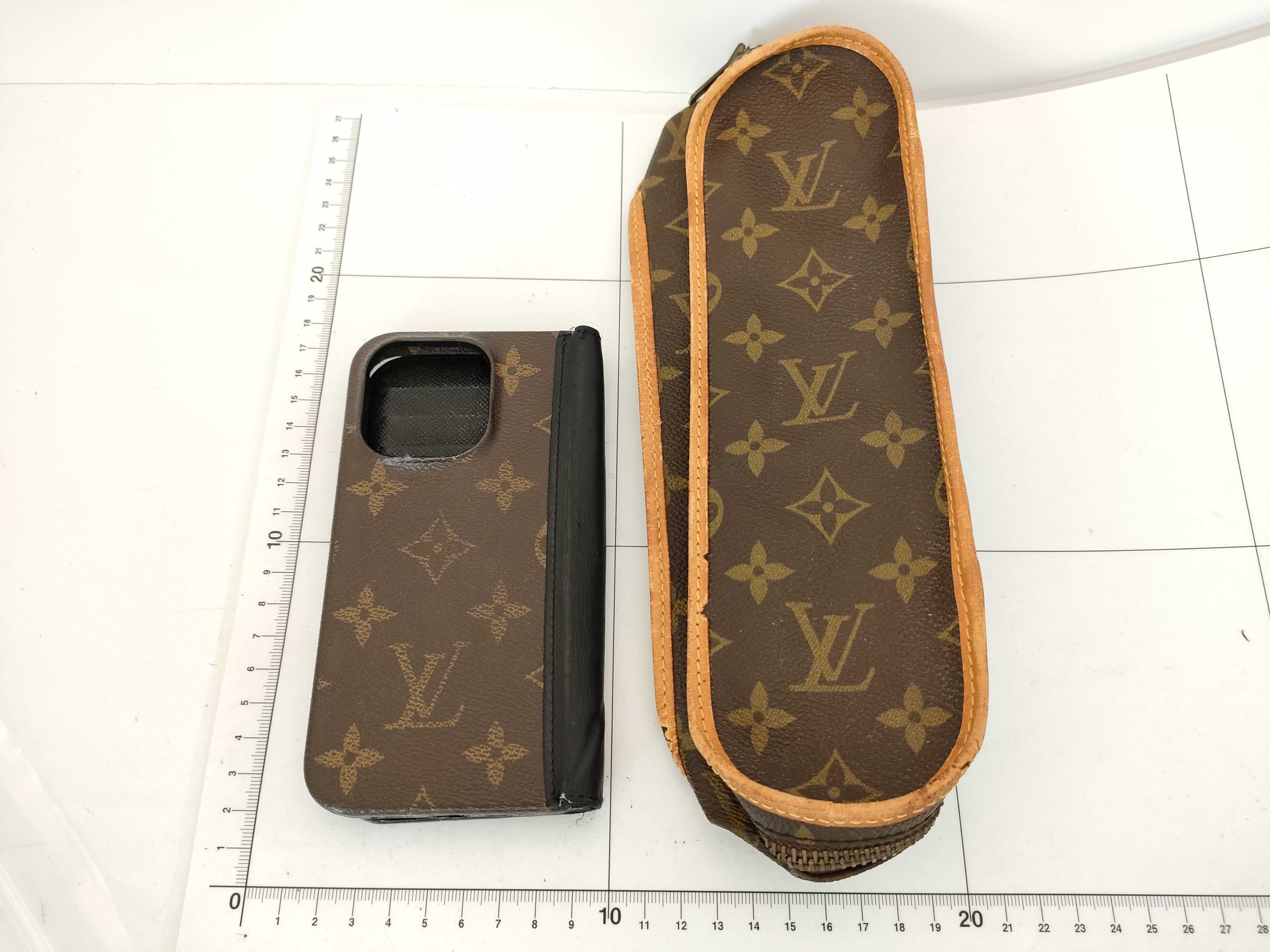 【水曜終了】(10223_0019)LOUIS VUITTON モノグラム スマホケース/テ二スボール入れ その他小物