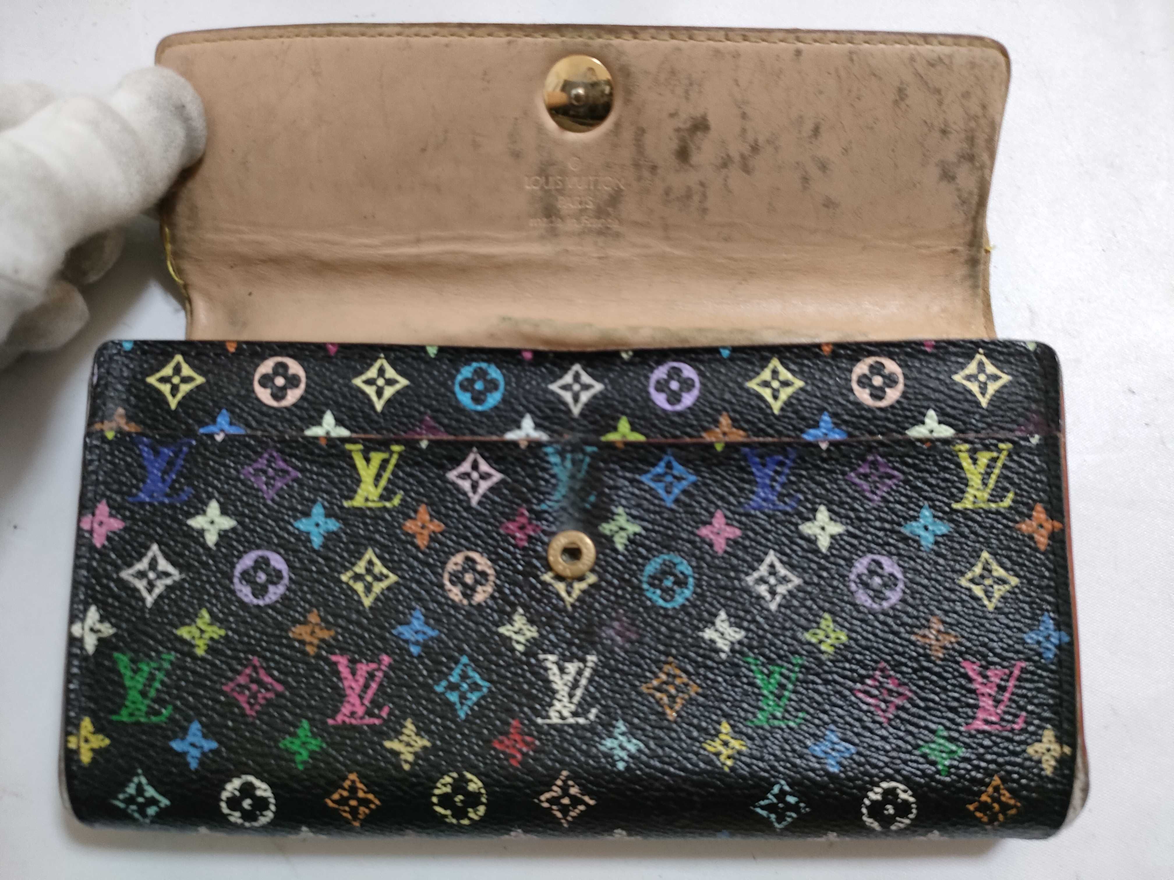 【水曜終了】(10229_0379)LOUIS VUITTON モノグラム マルチカラー ポルトフォイユ サラ 財布