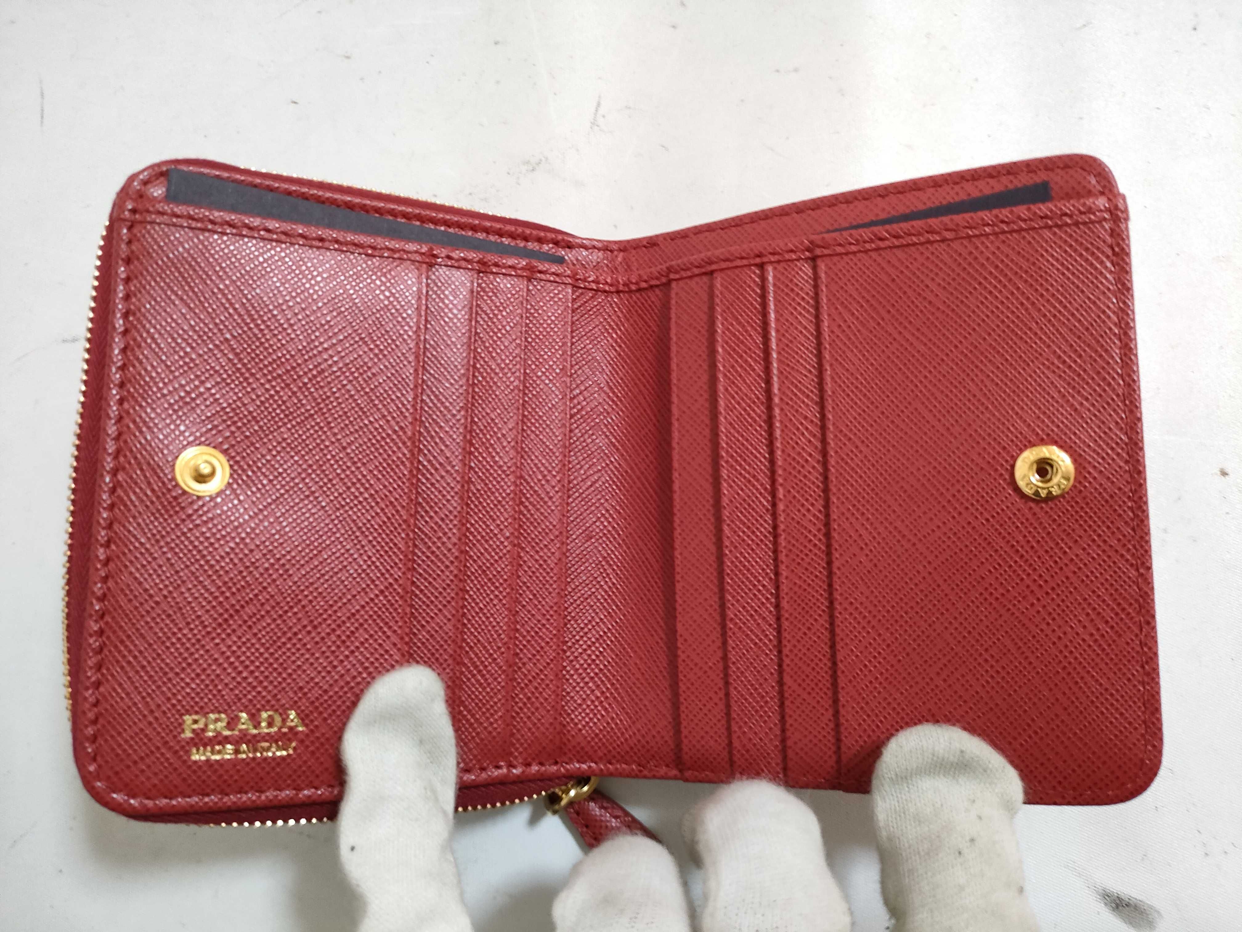 【水曜終了】(10221_0232)PRADA サフィアーノ 2つ折り財布 1ML036 財布