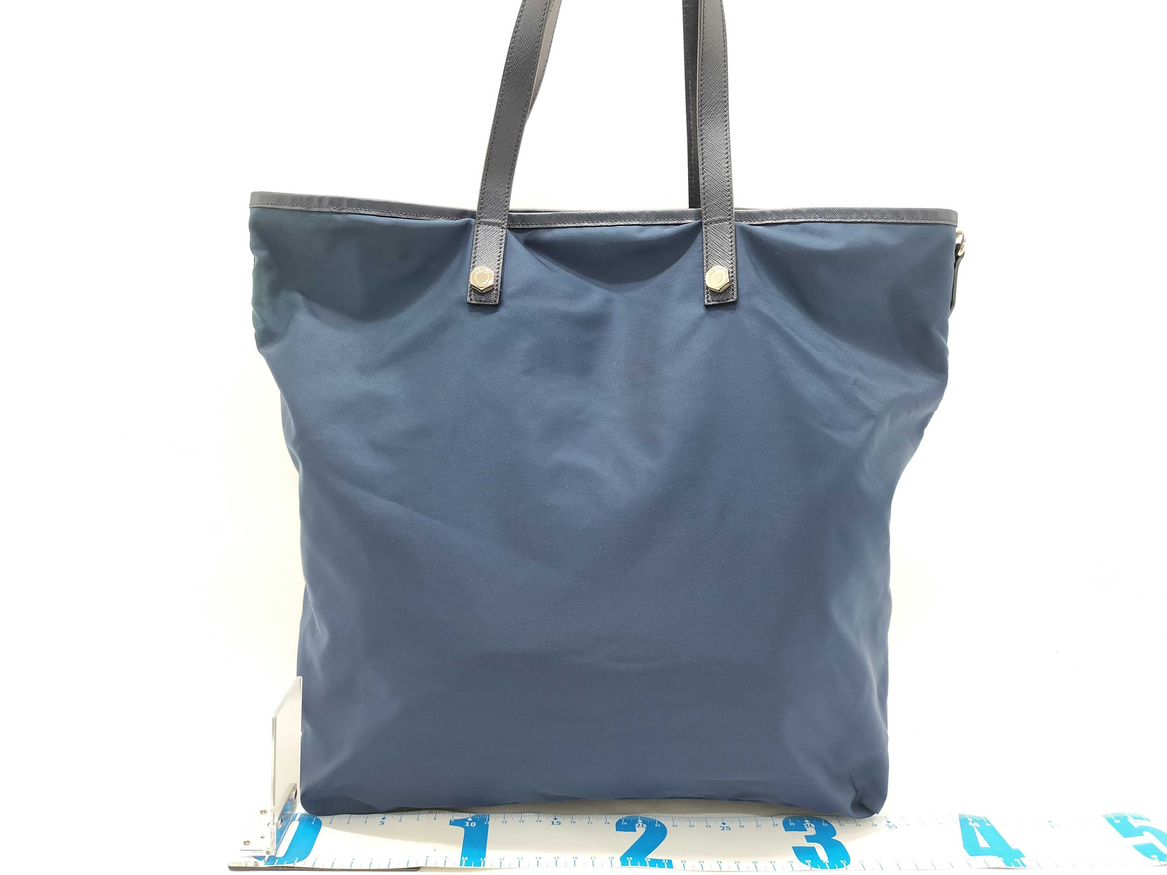 【水曜終了】(10709_0109)PRADA プラダ ロボット テスート トートバッグ ネイビー