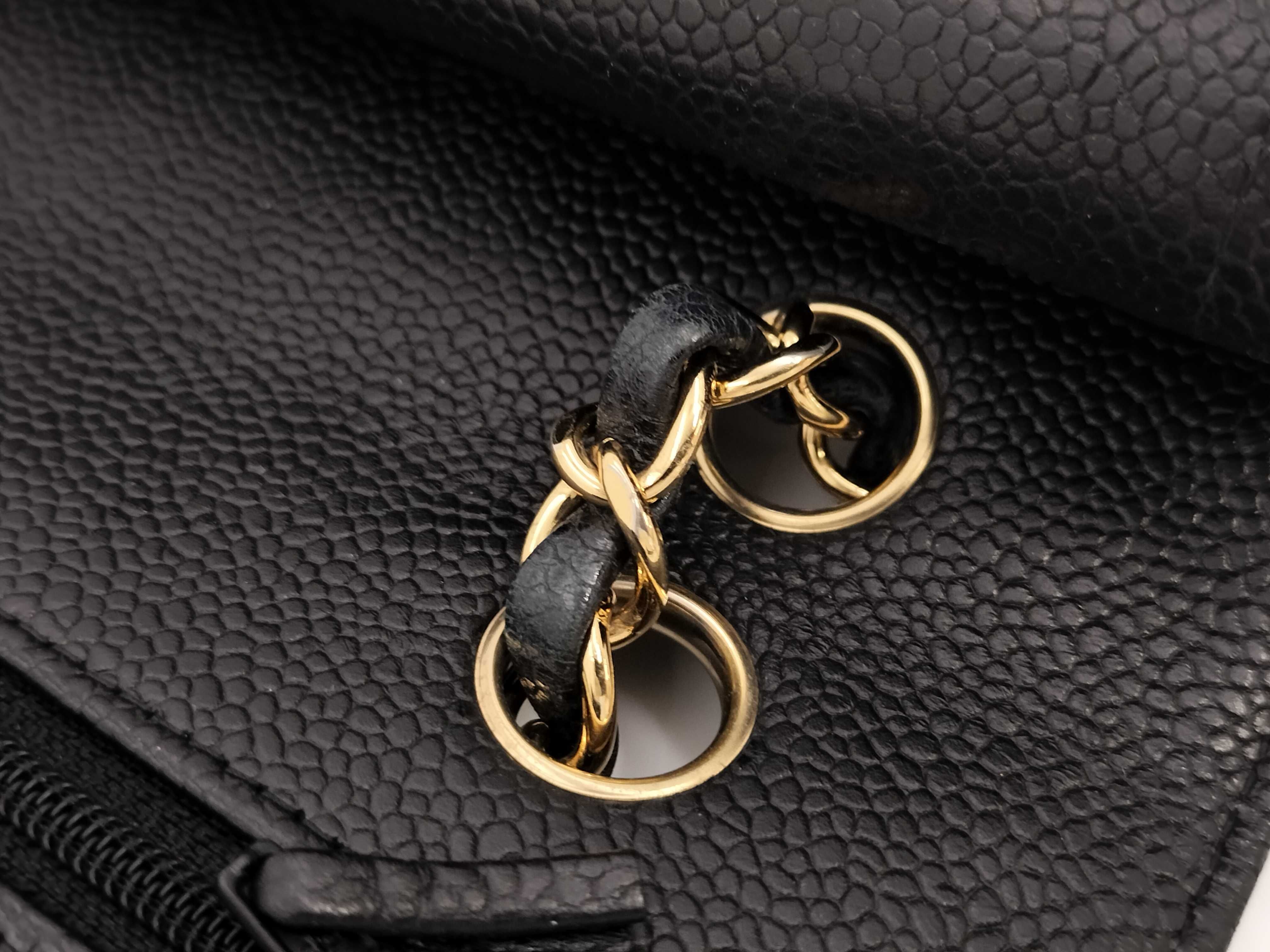 【水曜終了】(10814_0242)CHANEL マトラッセ25 Wフラップ キャビア 黒 チェーンショルダーバッグ