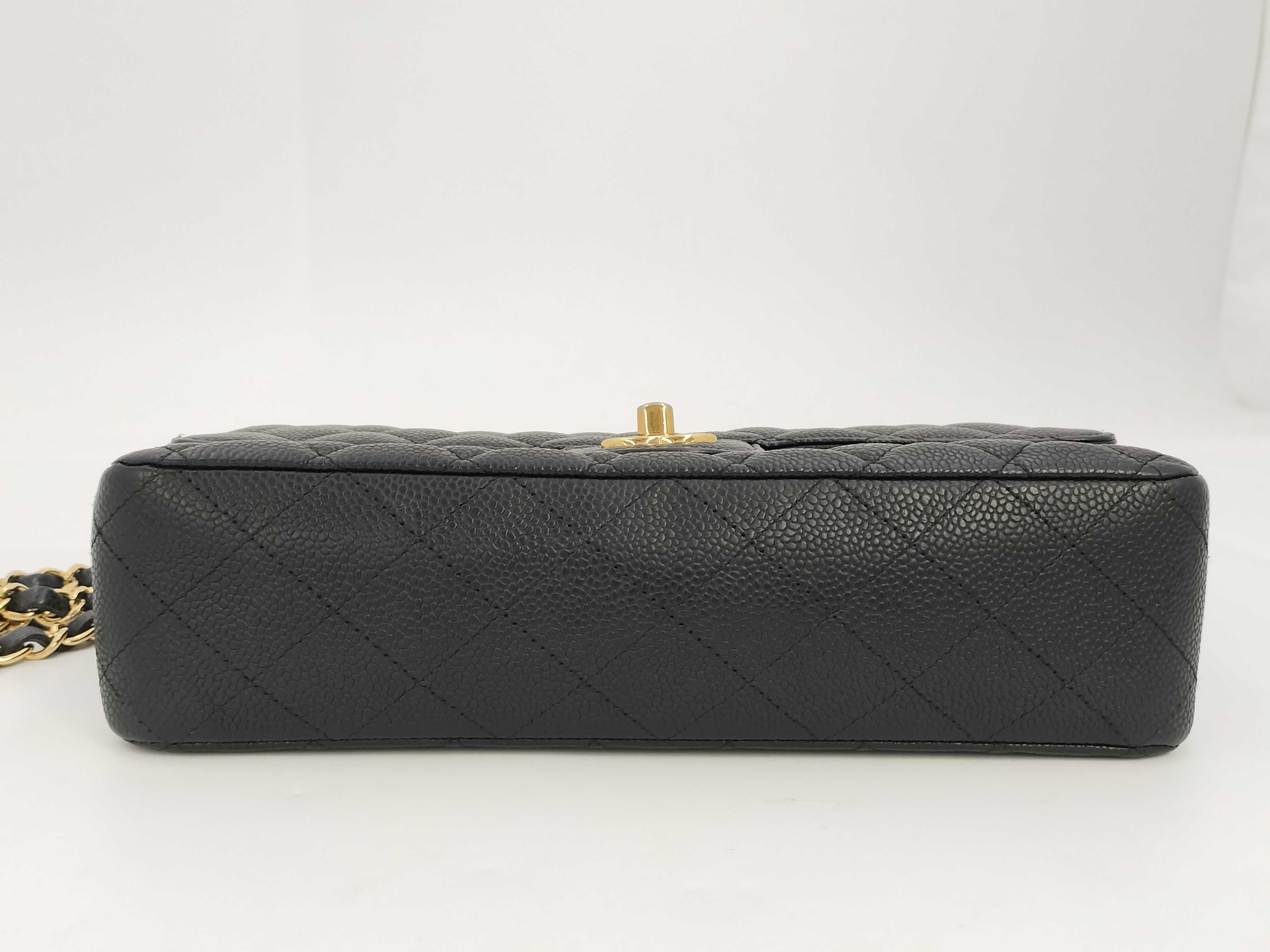 【水曜終了】(10814_0242)CHANEL マトラッセ25 Wフラップ キャビア 黒 チェーンショルダーバッグ