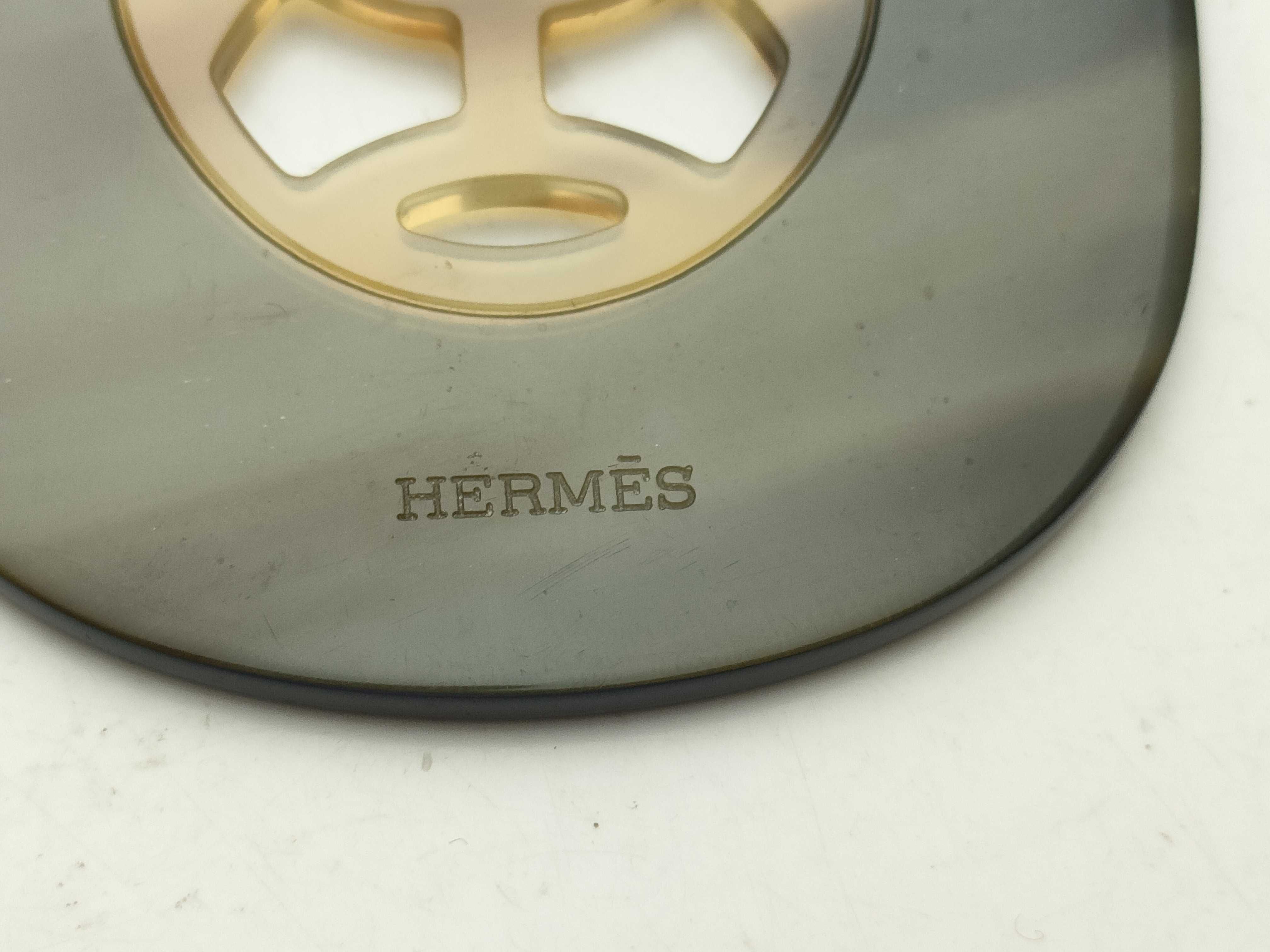 【水曜終了】(10227_0011)HERMES リフトGM バッファローホーン ネックレス