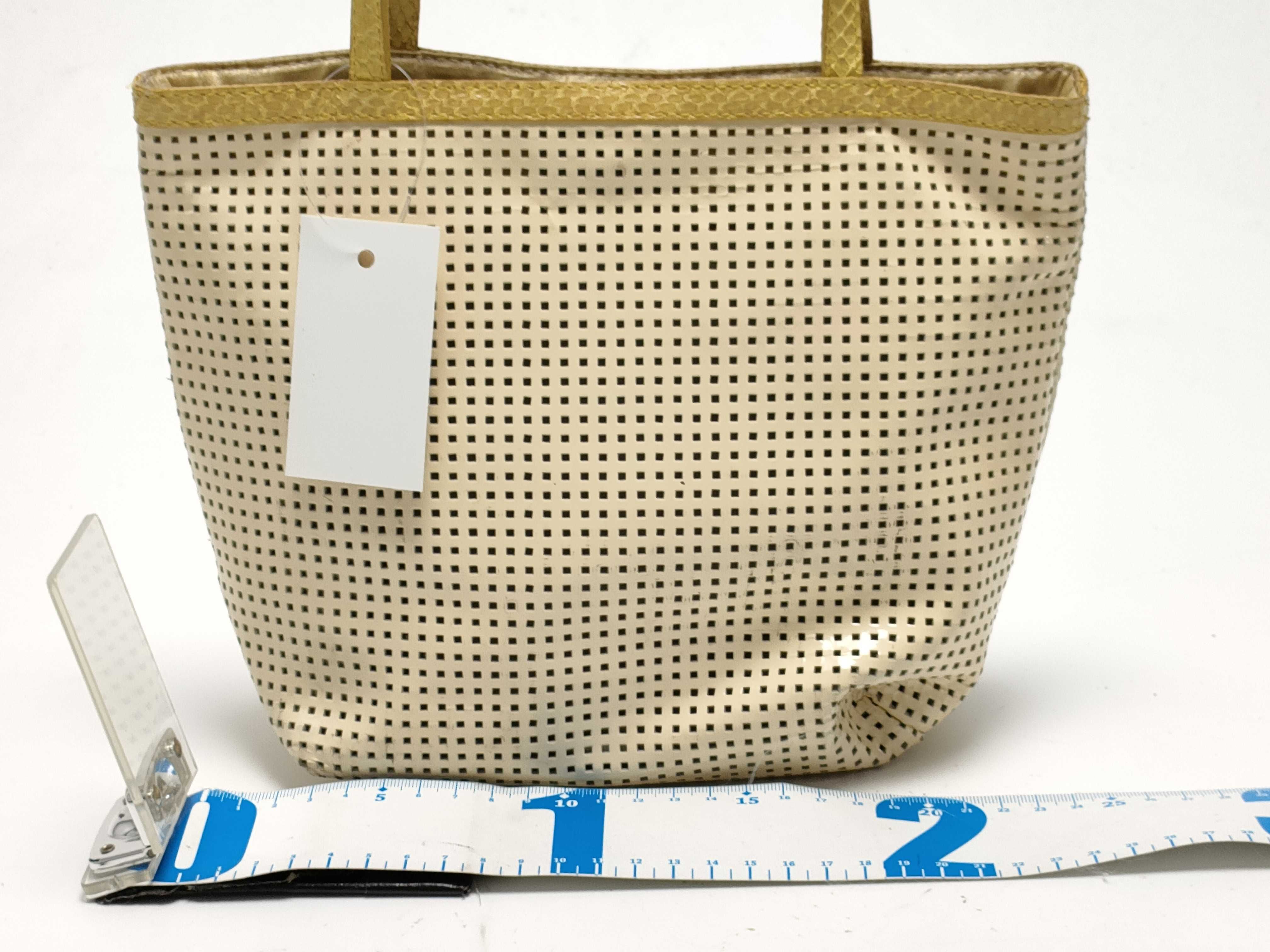 【水曜終了】(10230_0328)▼FENDI パンチング パイソン トート トートバッグ