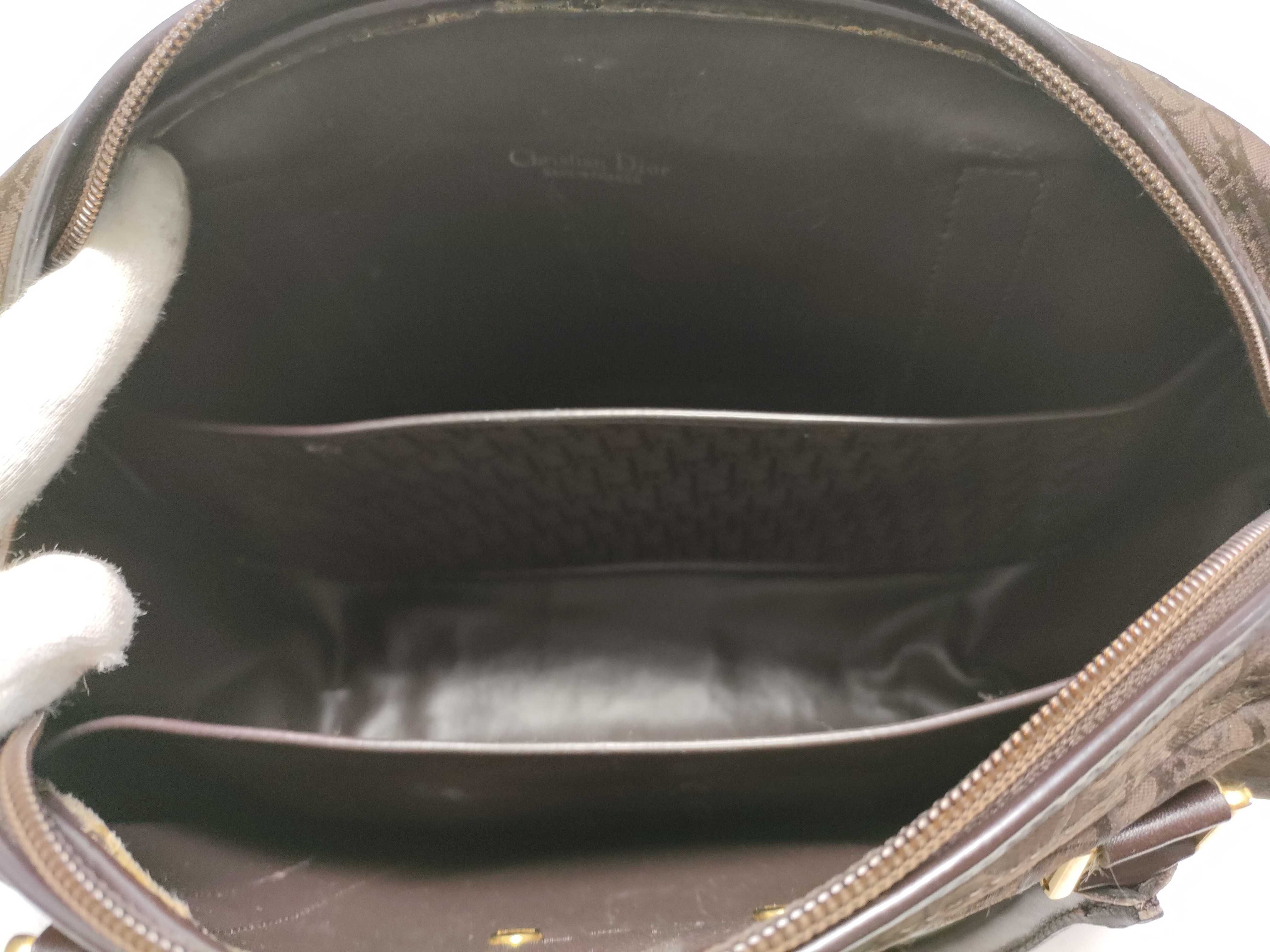 【水曜終了】(10220_0474)Dior トロッター ハンド ハンドバッグ