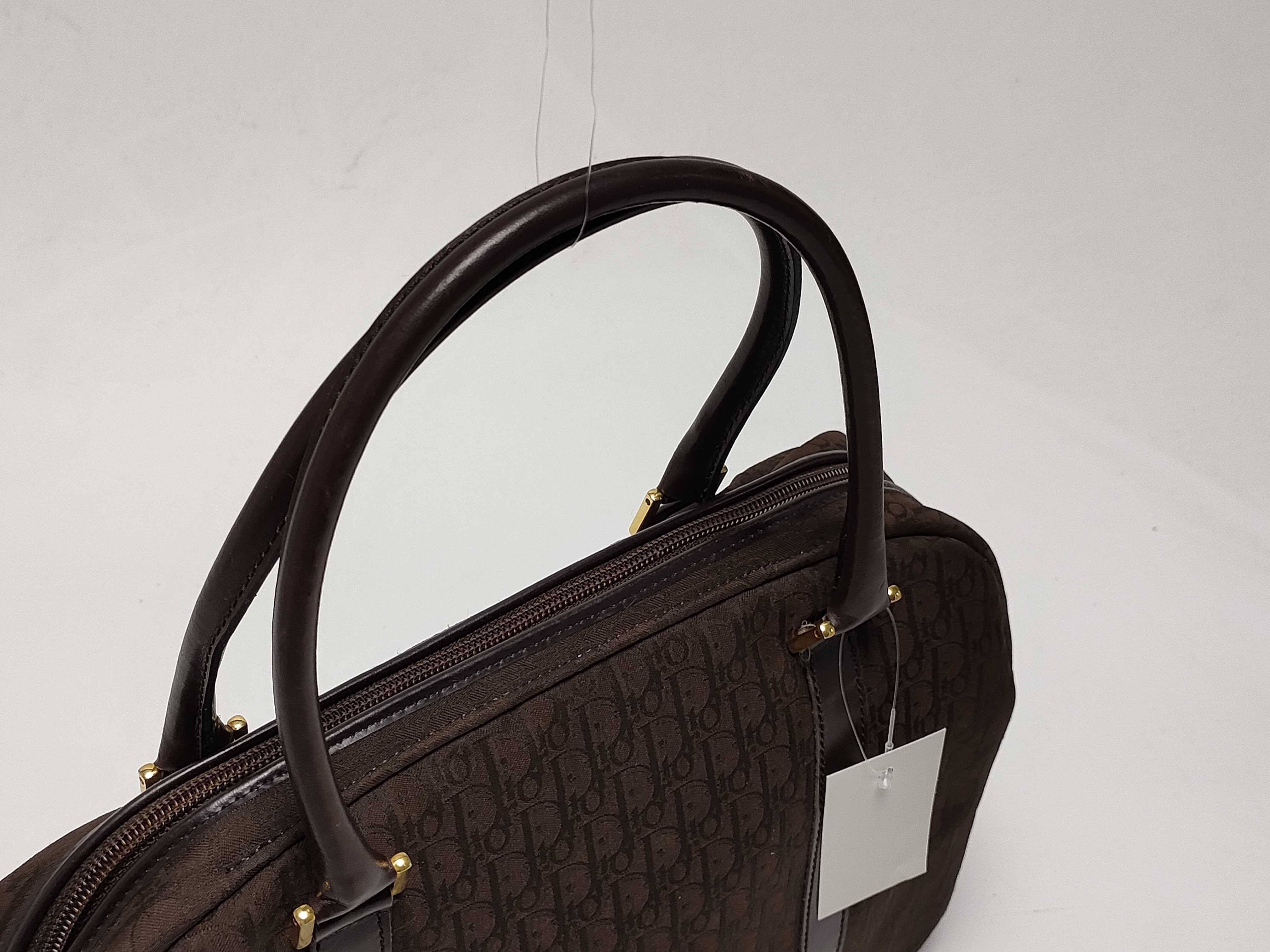 【水曜終了】(10220_0474)Dior トロッター ハンド ハンドバッグ