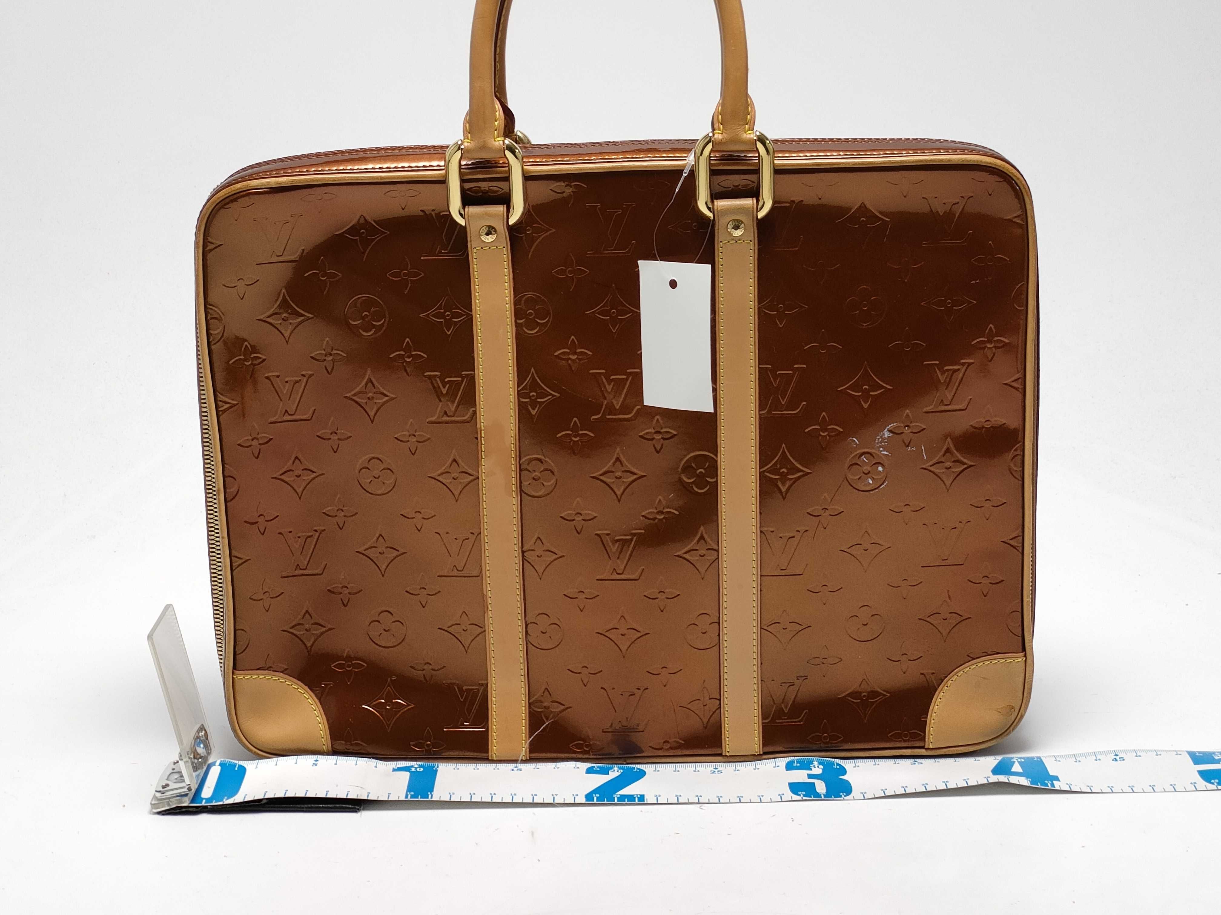 【水曜終了】(10218_0053)LOUIS VUITTON ヴェルニ ポルトドキュマンボワヤージュ ビジネスバッグ