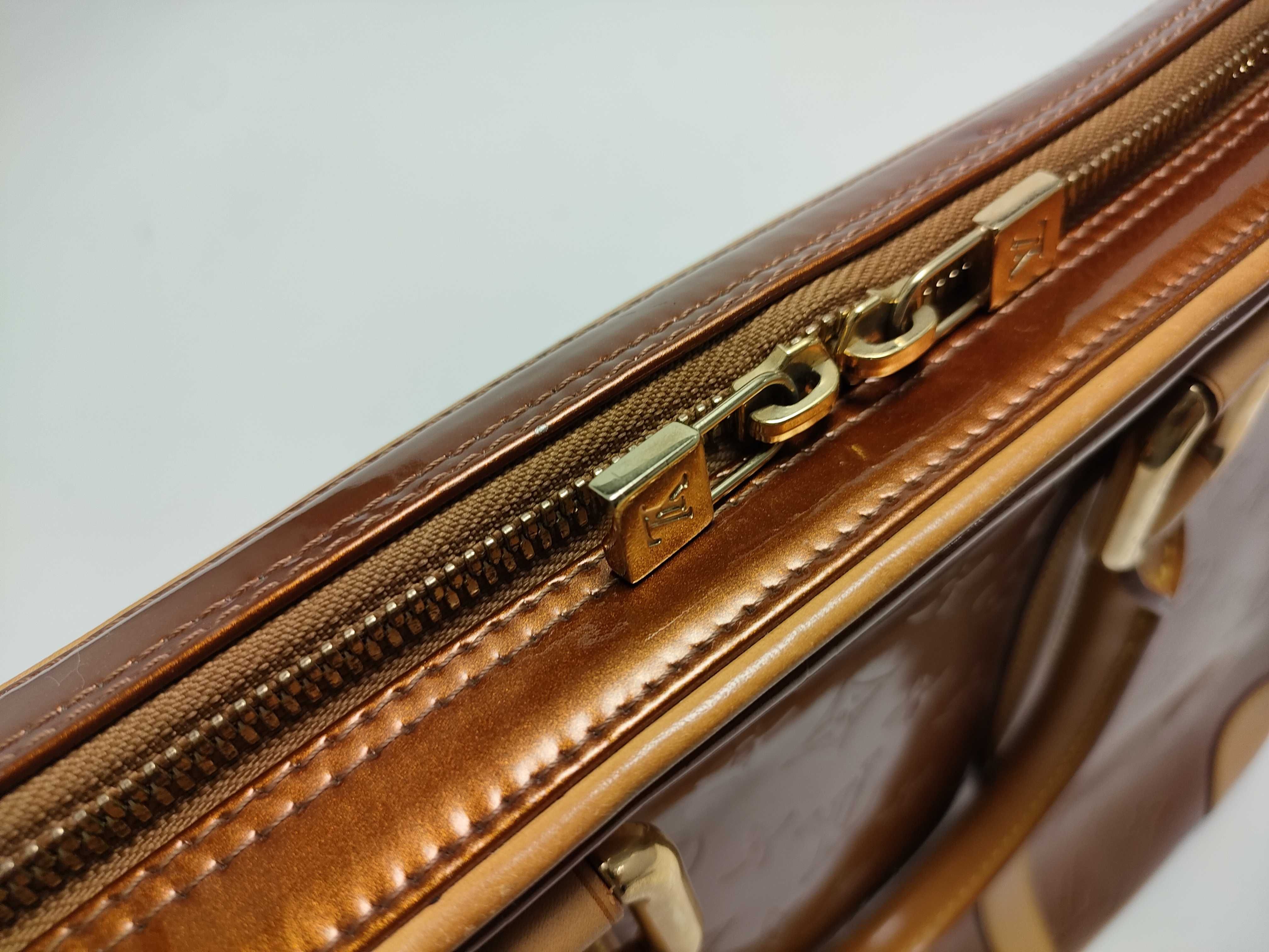 【水曜終了】(10218_0053)LOUIS VUITTON ヴェルニ ポルトドキュマンボワヤージュ ビジネスバッグ