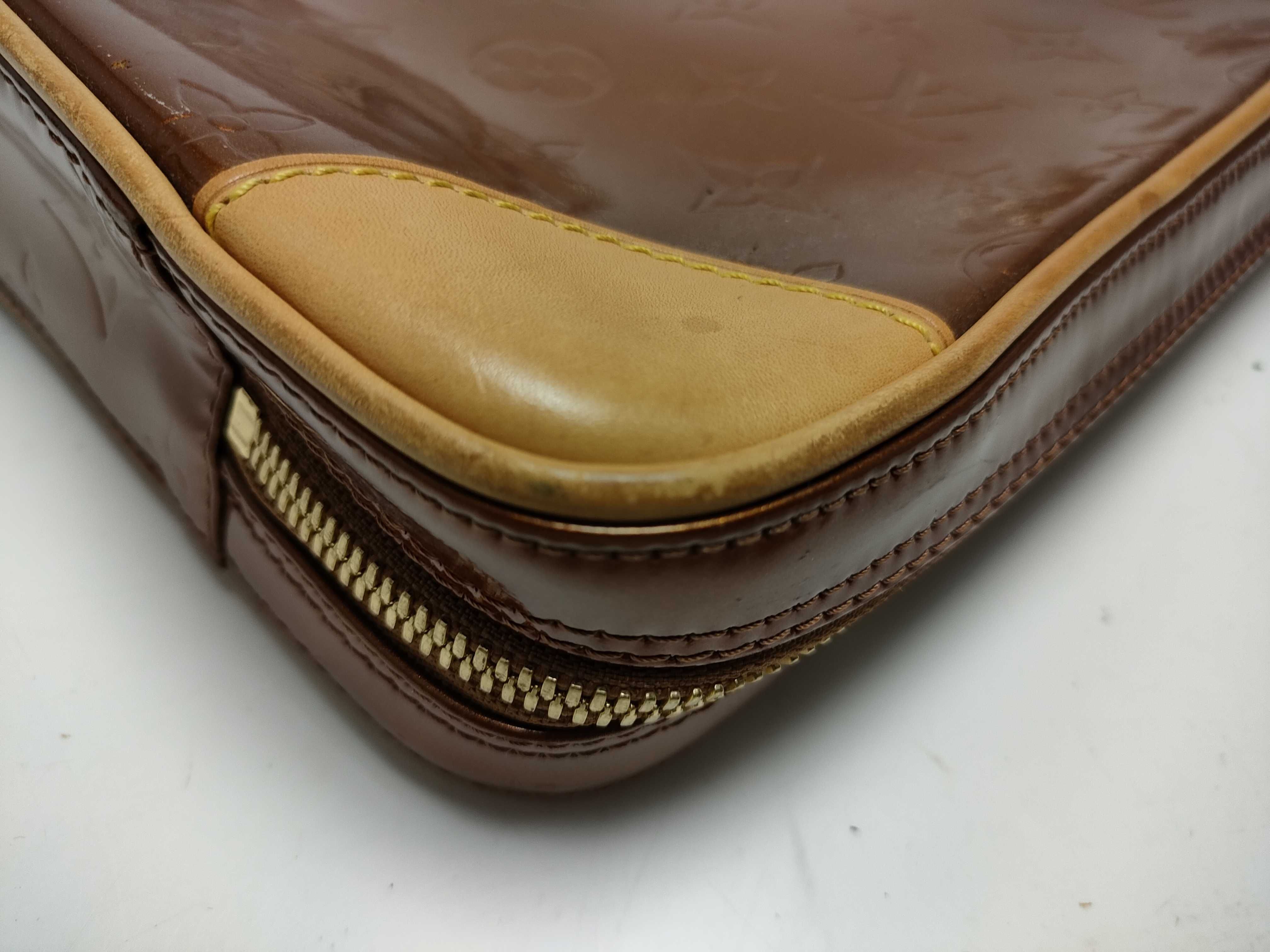 【水曜終了】(10218_0053)LOUIS VUITTON ヴェルニ ポルトドキュマンボワヤージュ ビジネスバッグ