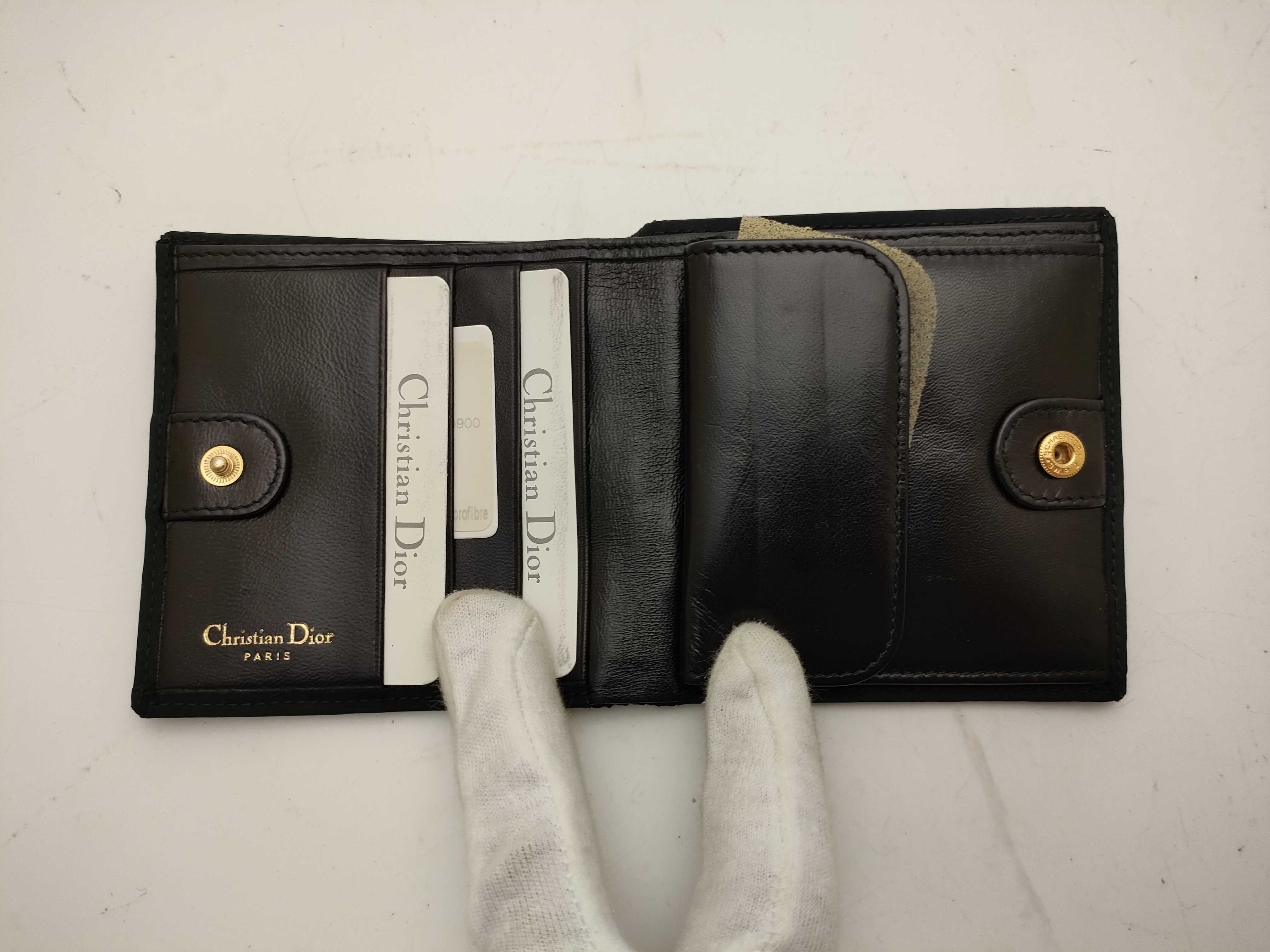 【水曜終了】(10221_0636)Dior カナージュ コンパクト財布 財布