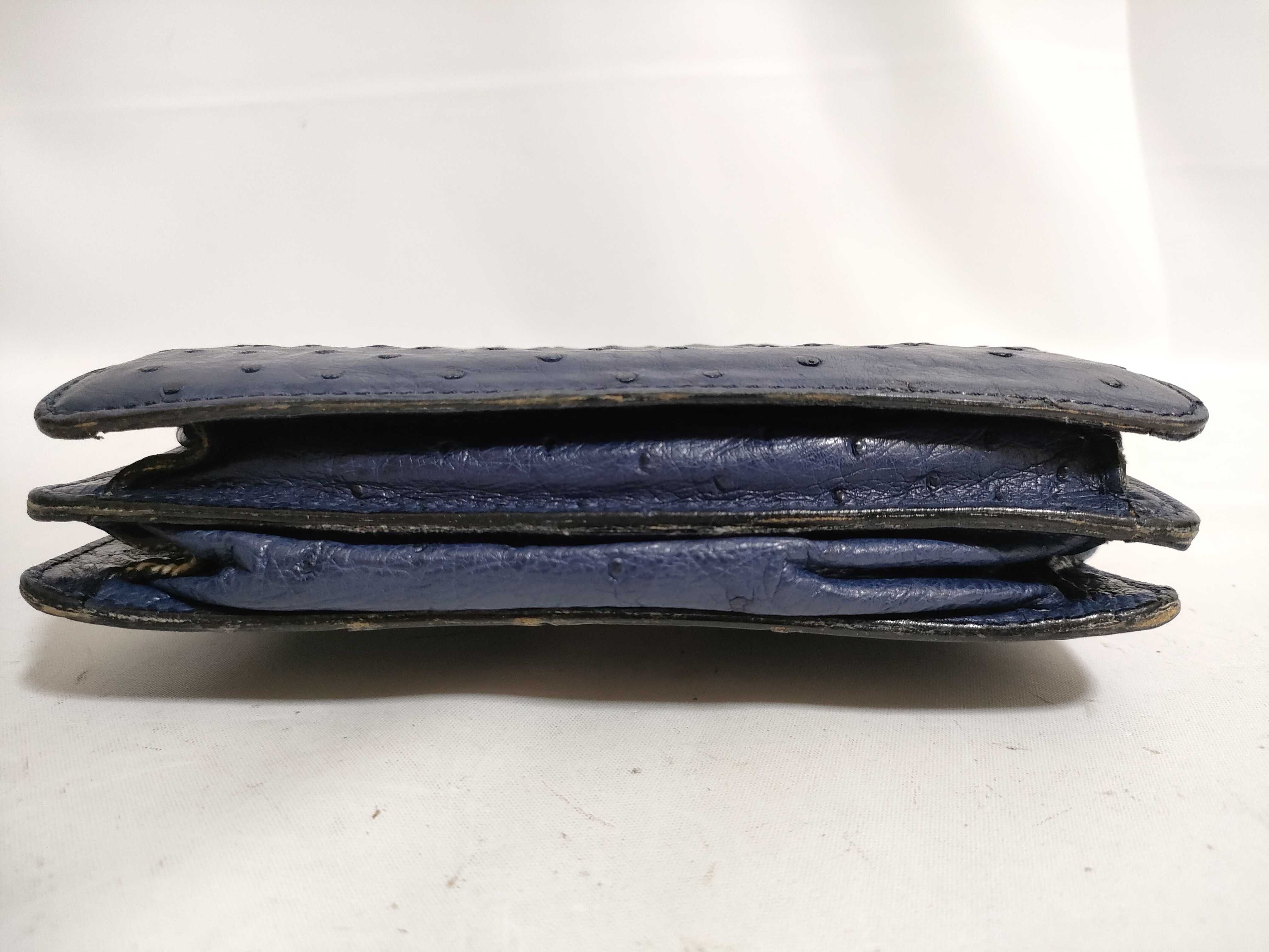 【水曜終了】(10709_0072)CELINE CELINE ハンドバッグ オーストリッチ ガンチーニ