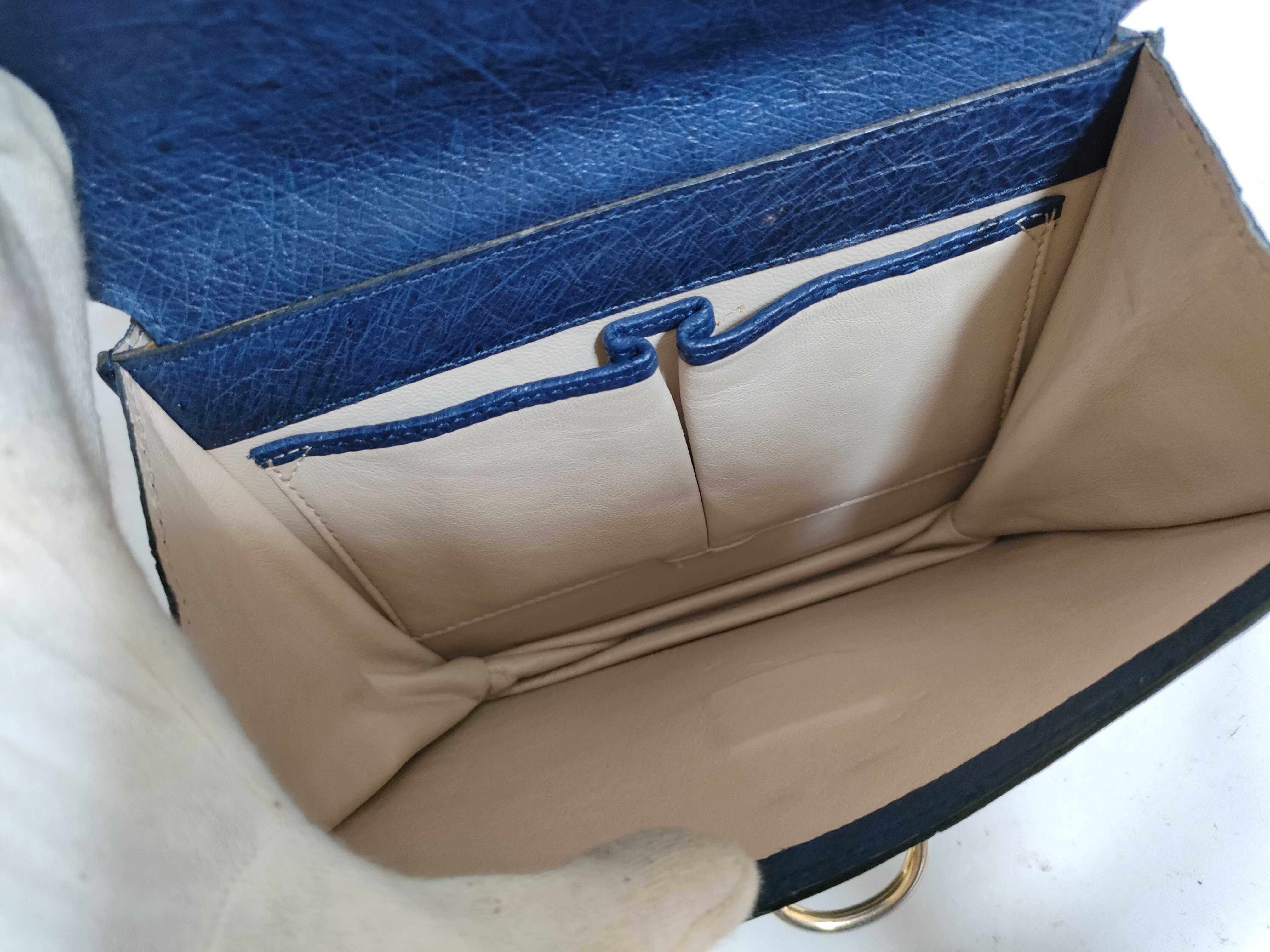 【水曜終了】(10709_0072)CELINE CELINE ハンドバッグ オーストリッチ ガンチーニ