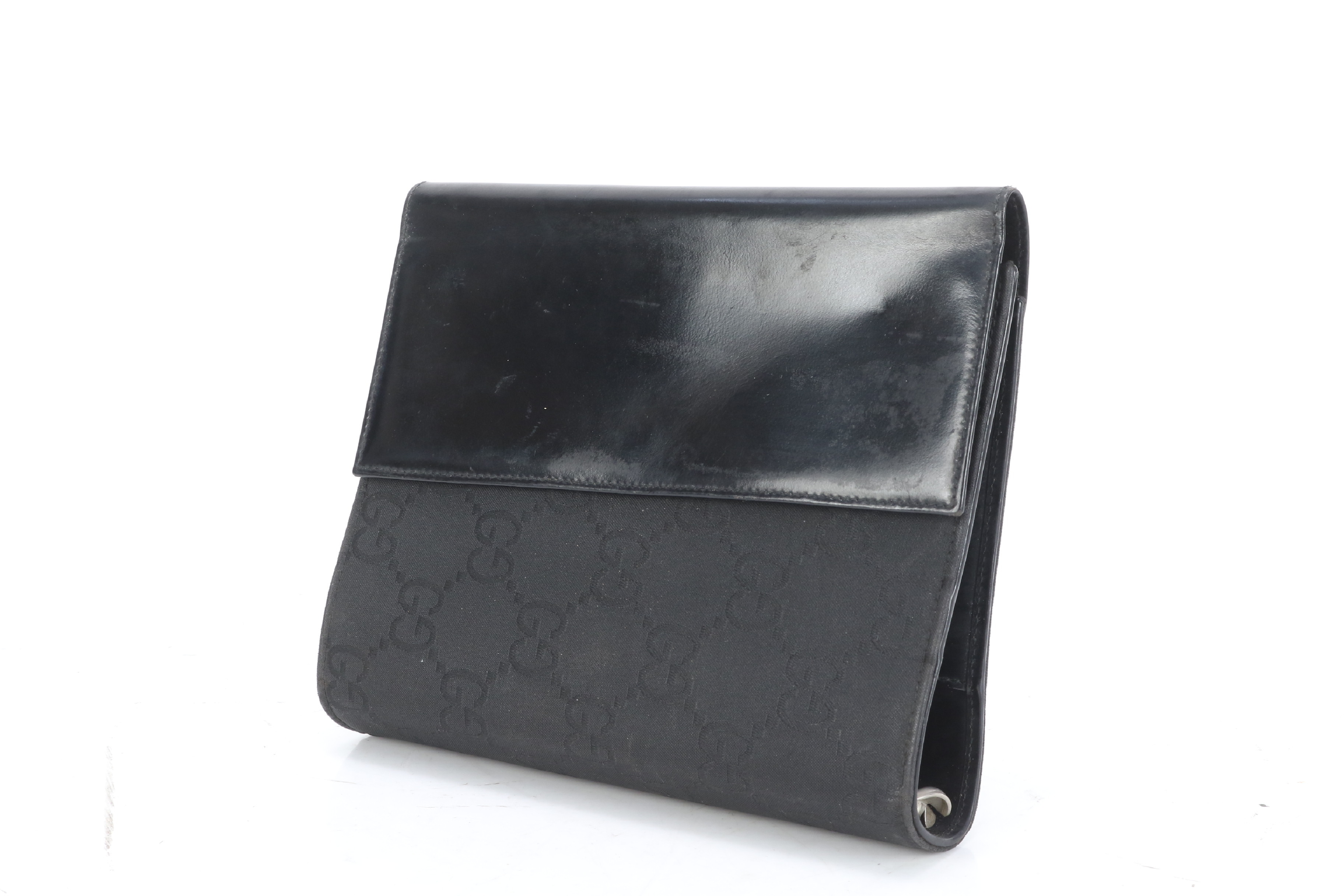 【水曜終了】(10709_0046)GUCCI GGナイロン 手帳カバー