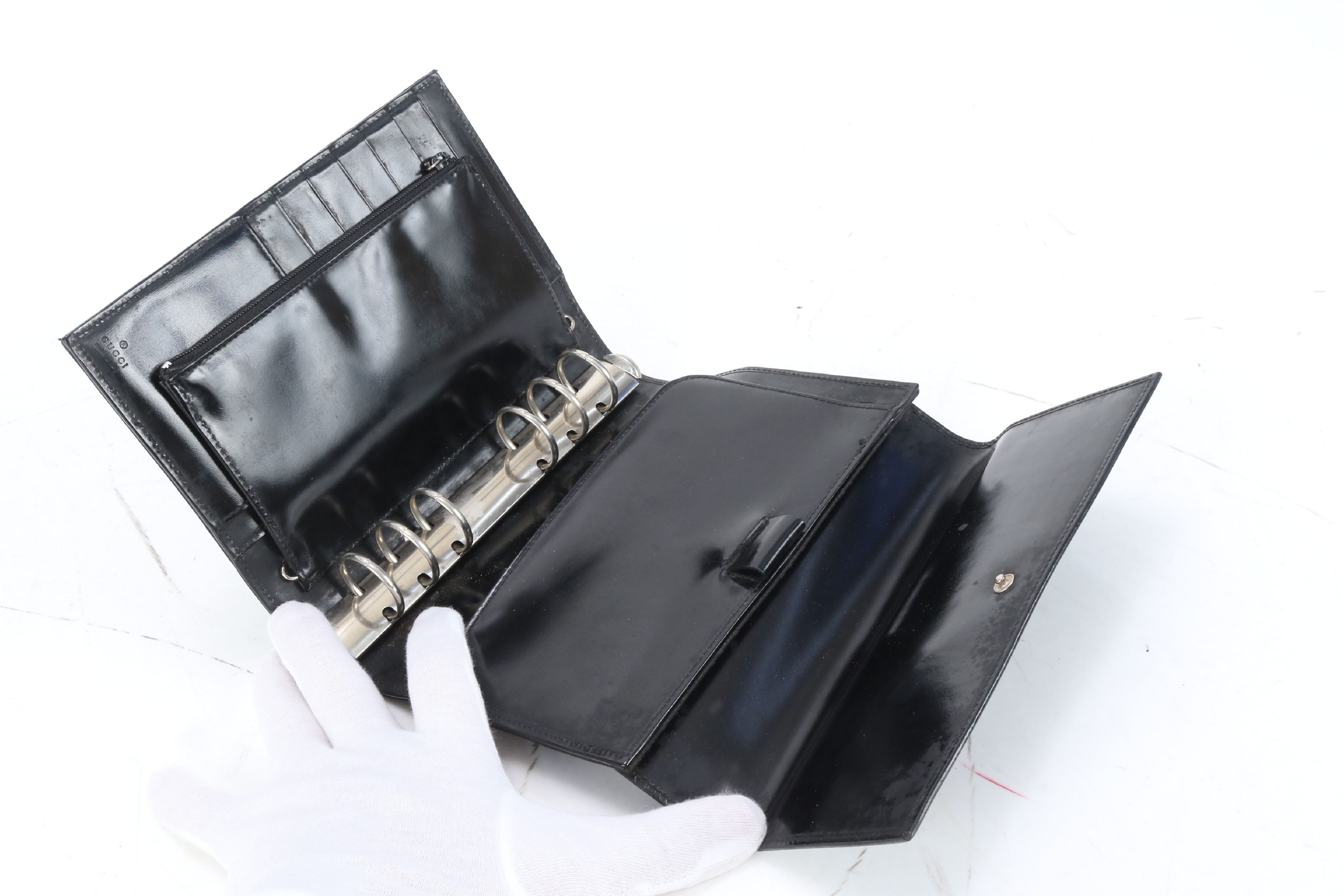 【水曜終了】(10709_0046)GUCCI GGナイロン 手帳カバー