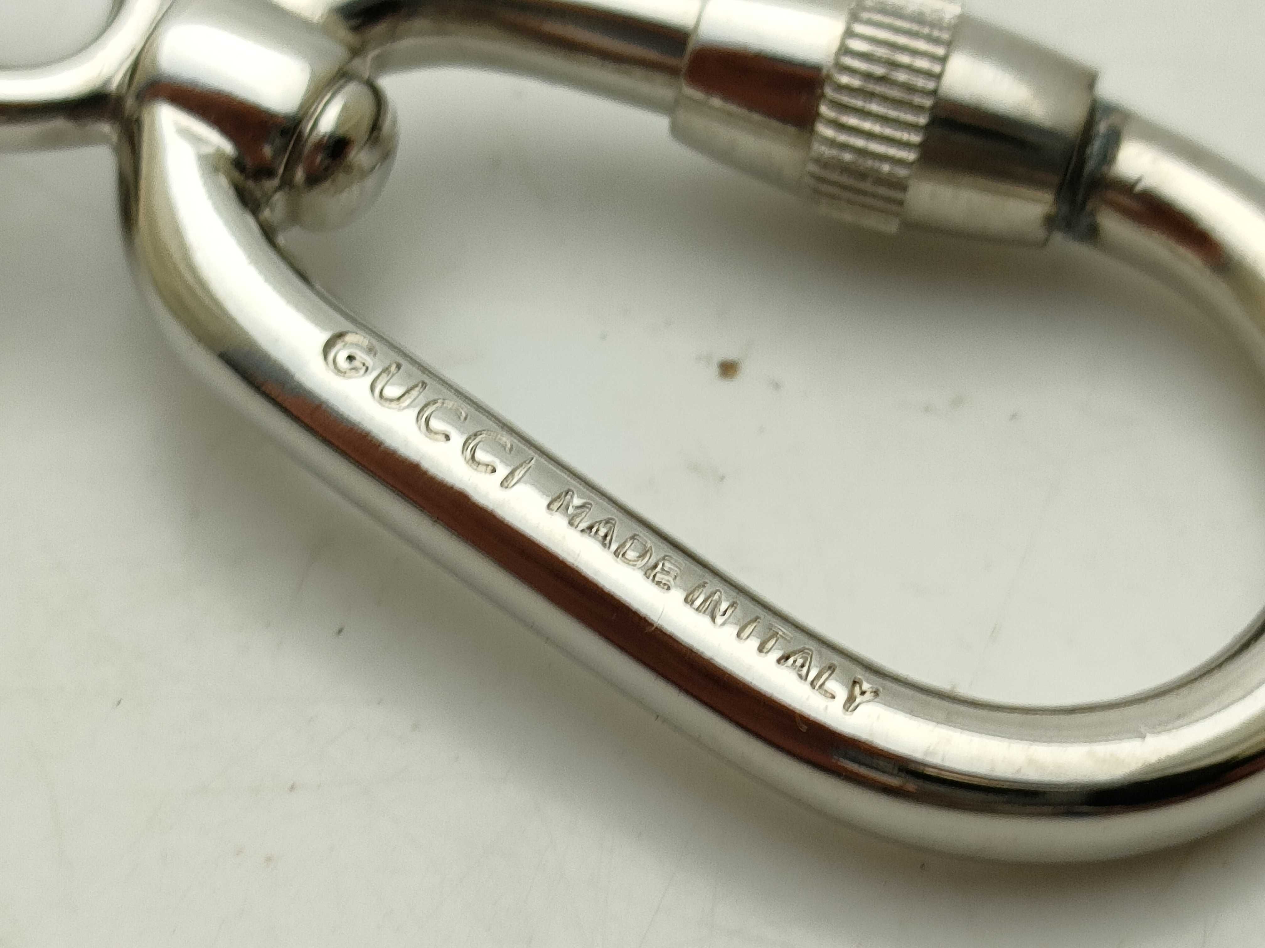【水曜終了】(10221_0004)GUCCI カラビナ キーリング シルバー キーホルダー キーケース・キーホルダー