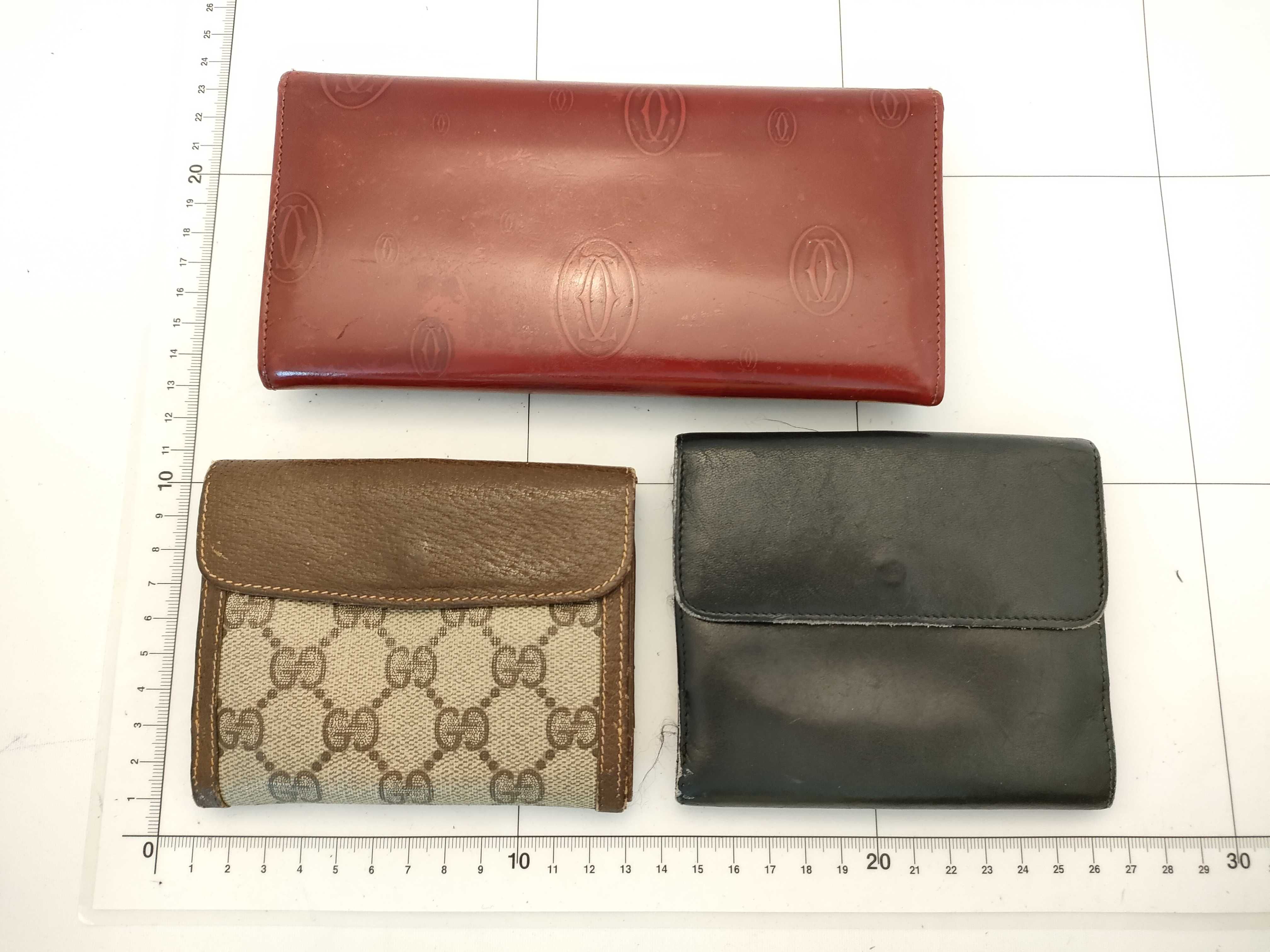 【水曜終了】(10223_0127)GUCCI GG カルティエ ハッピーバースデー等 財布3点 セット 財布