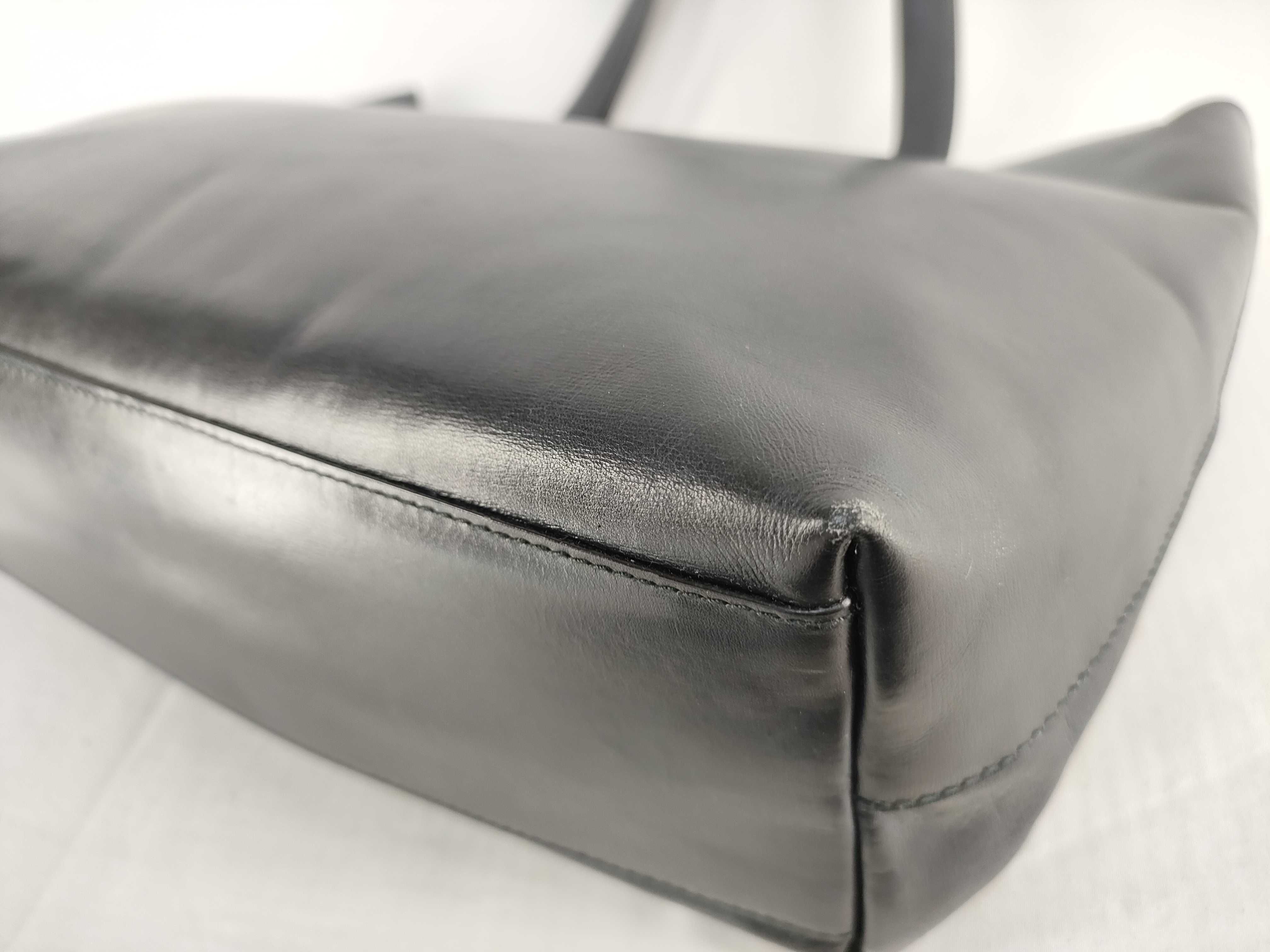 【水曜終了】(10709_0106)PRADA プラダ レザーショルダー トートバッグ カットワーク