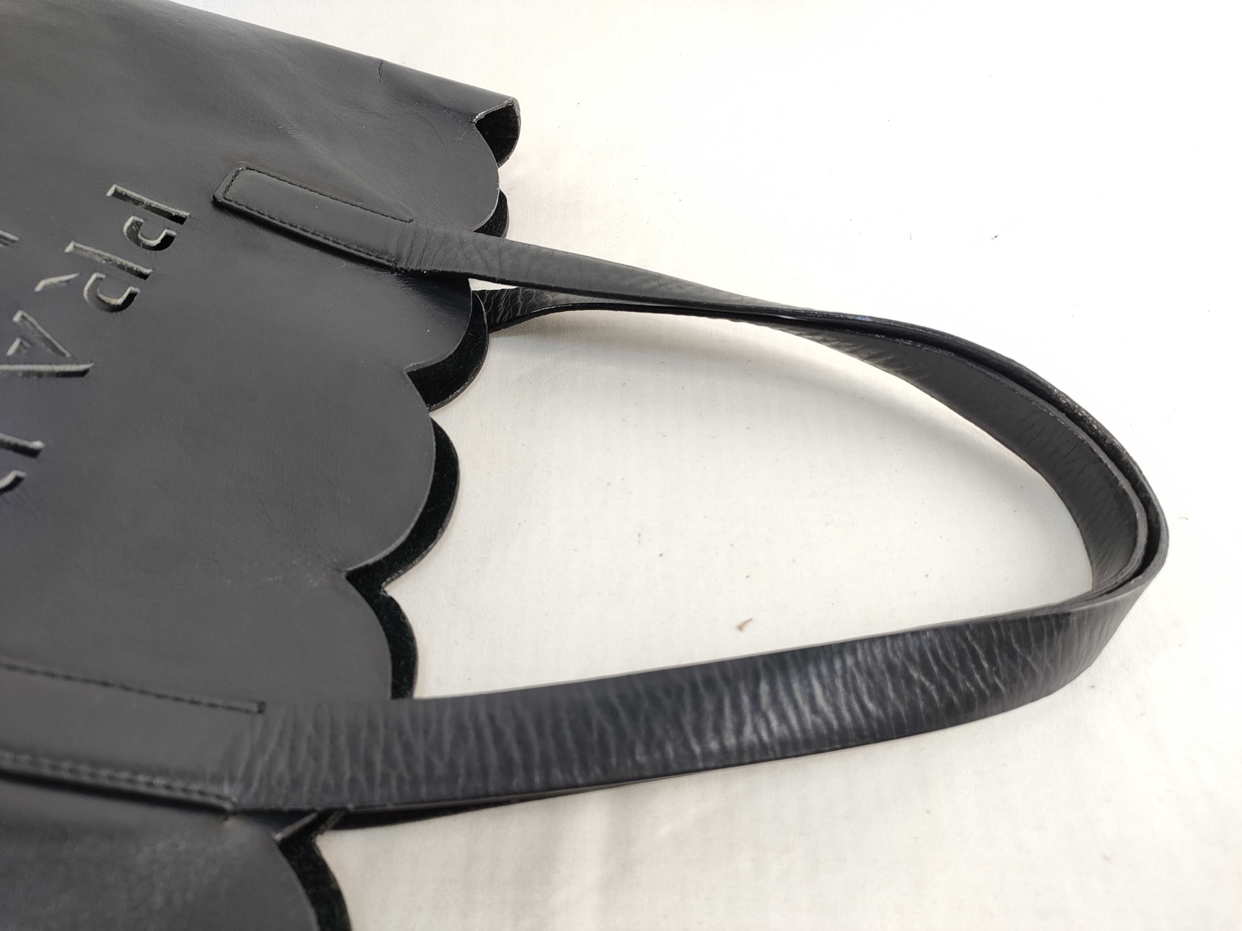 【水曜終了】(10709_0106)PRADA プラダ レザーショルダー トートバッグ カットワーク