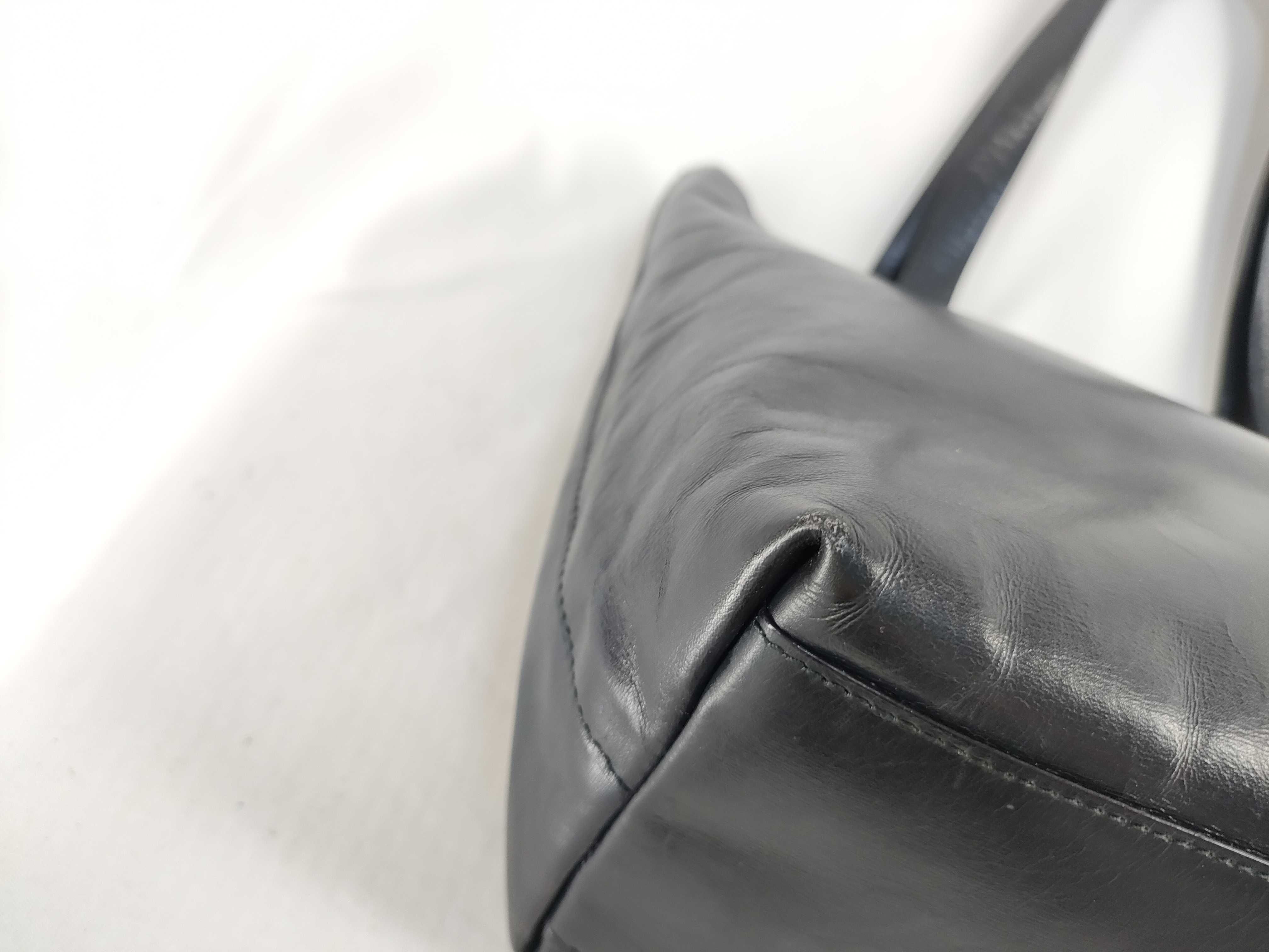 【水曜終了】(10709_0106)PRADA プラダ レザーショルダー トートバッグ カットワーク