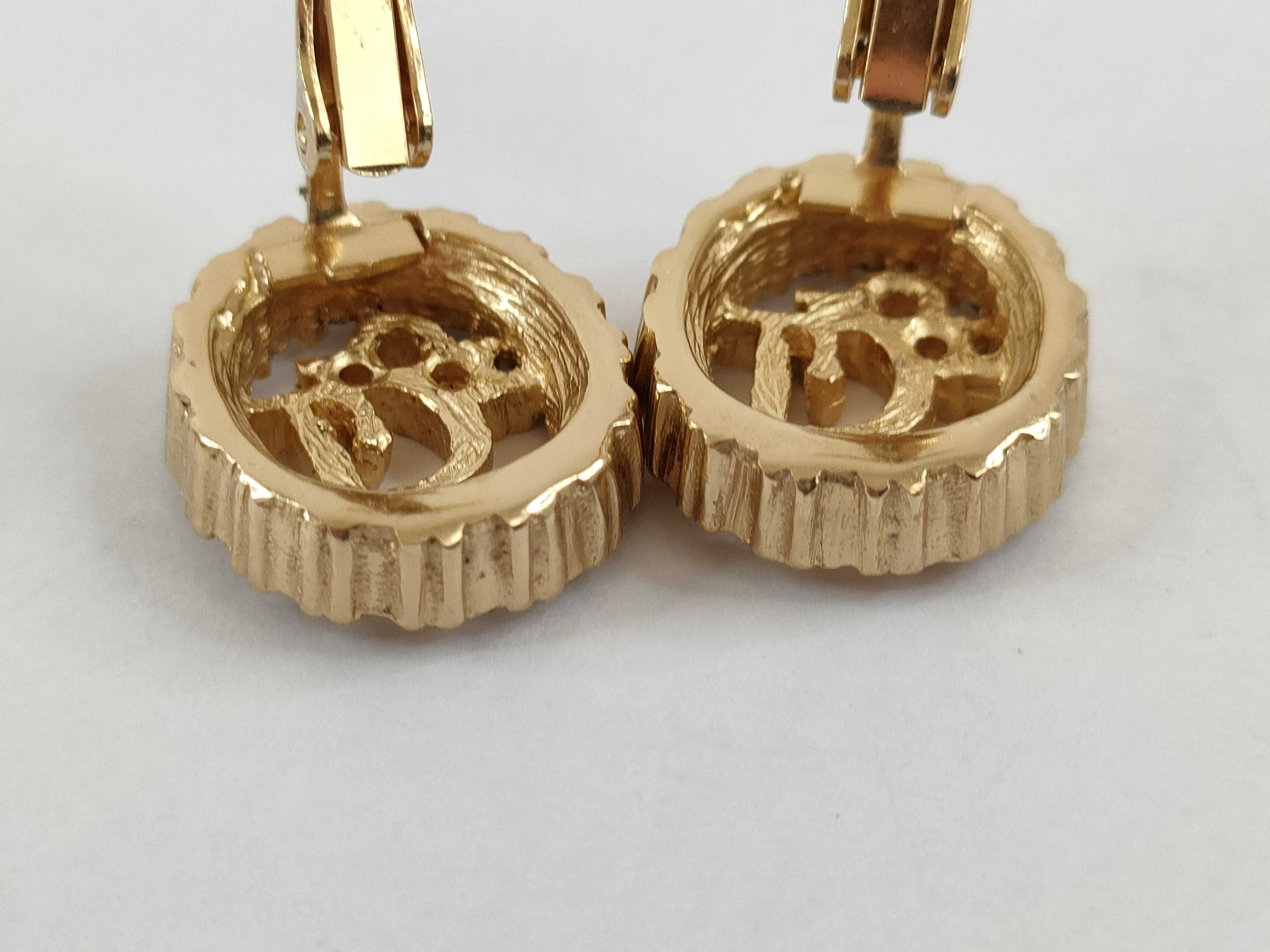 【水曜終了】(10221_0620)Dior ラインストーン付き ネックレス/両耳イヤリング アクセサリーまとめ アクセサリーまとめ(アクセサリー)