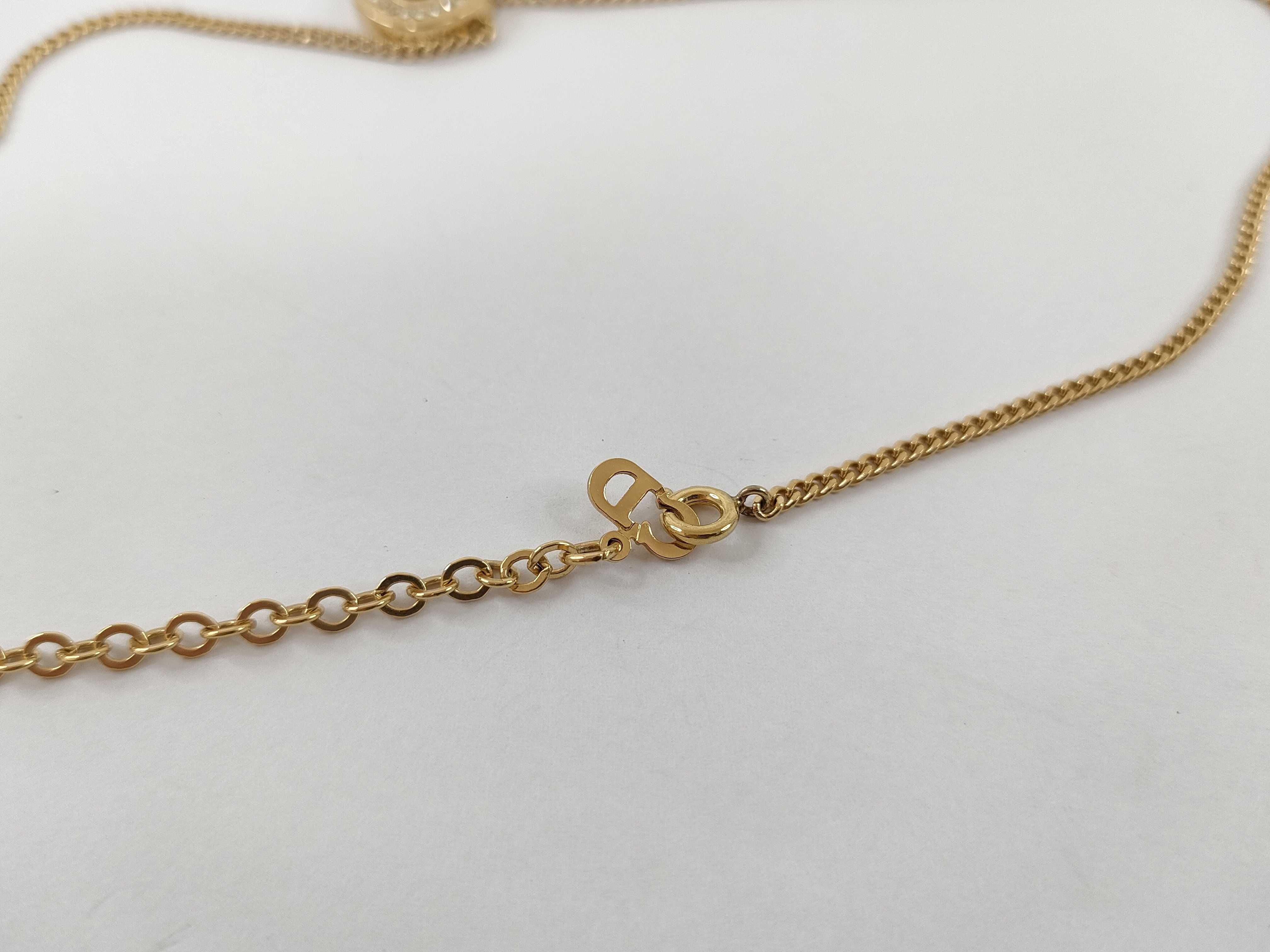 【水曜終了】(10221_0620)Dior ラインストーン付き ネックレス/両耳イヤリング アクセサリーまとめ アクセサリーまとめ(アクセサリー)