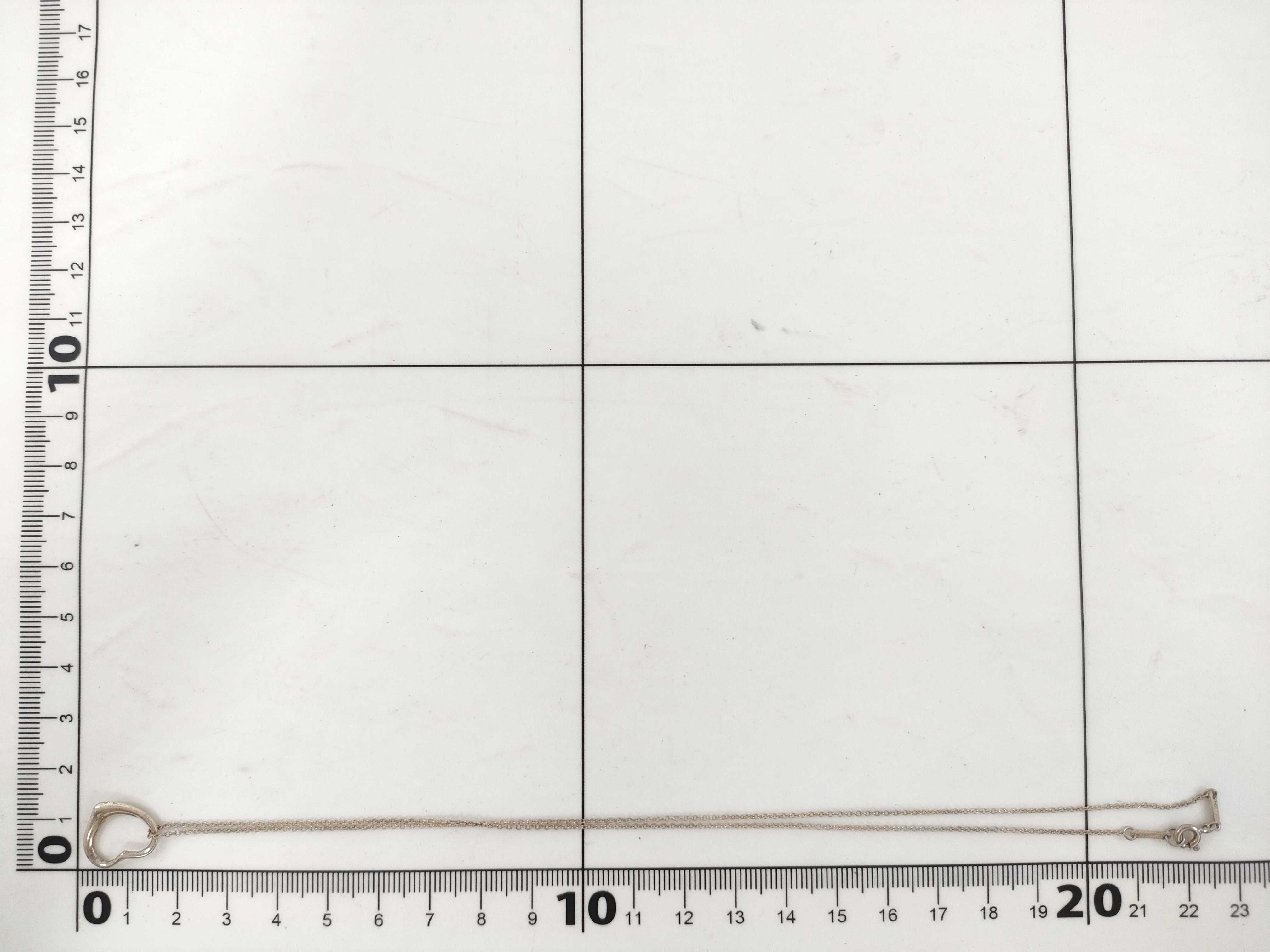 【水曜終了】(10221_0388)Tiffany&Co. オープンハート オープンハート ネックレス SV925 2.0g ネックレス