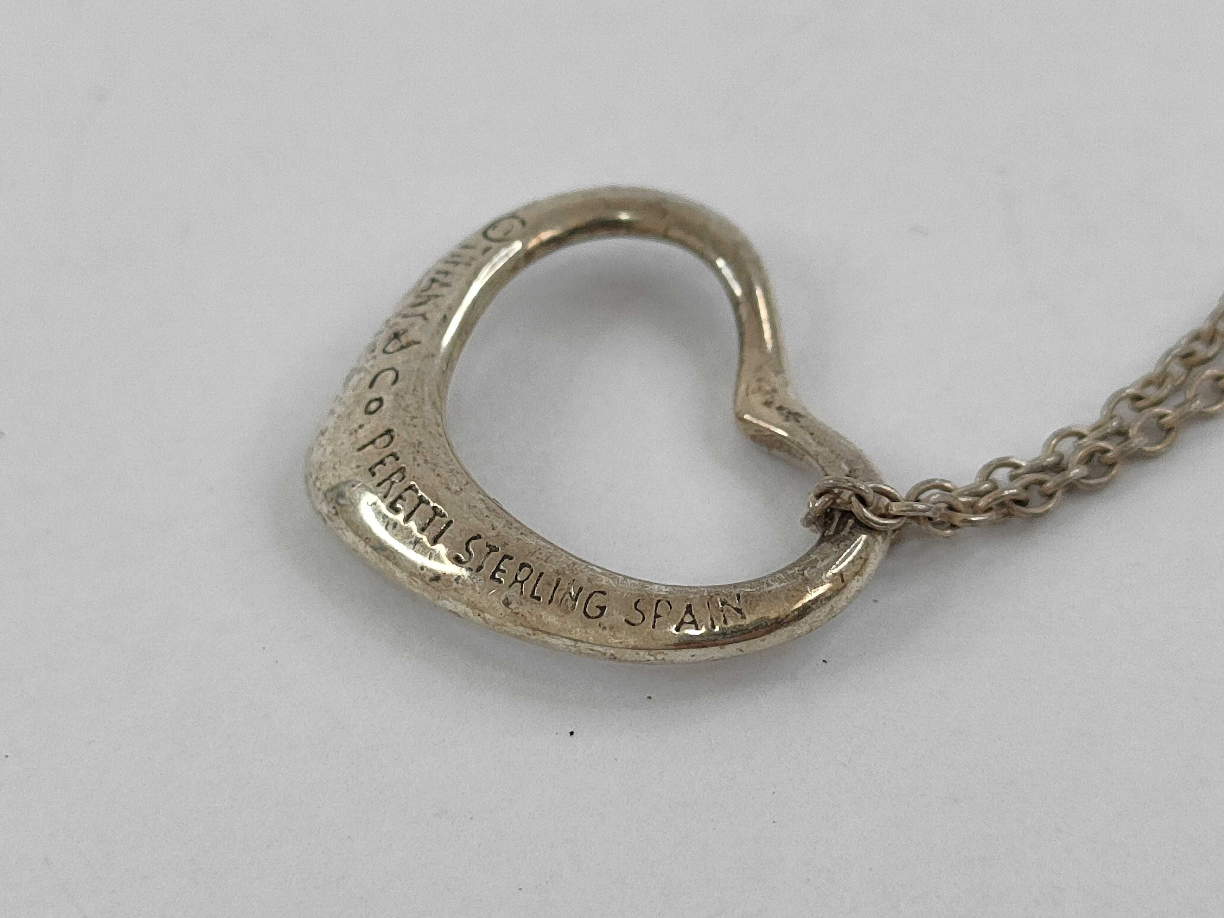 【水曜終了】(10221_0388)Tiffany&Co. オープンハート オープンハート ネックレス SV925 2.0g ネックレス