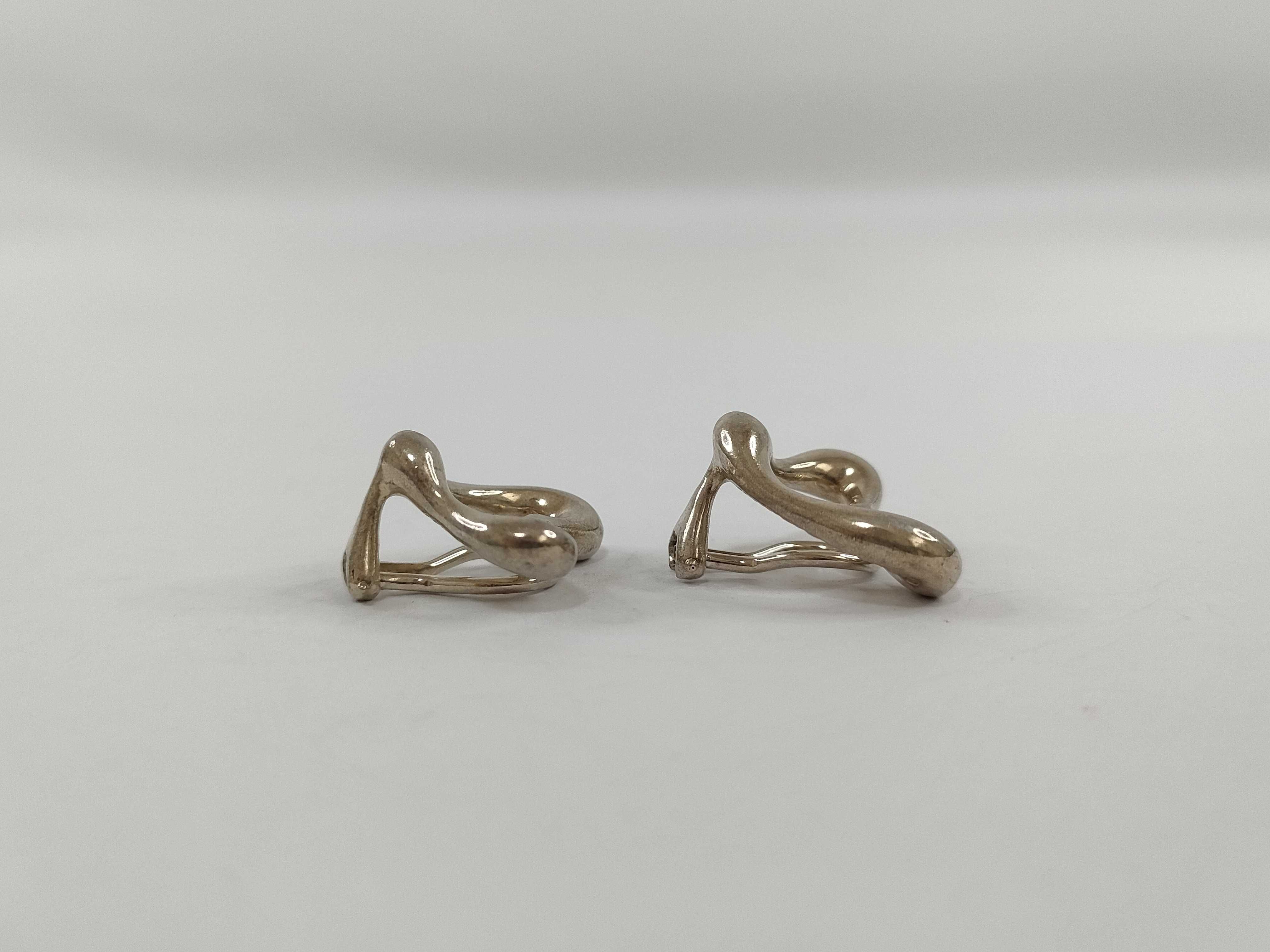 【水曜終了】(10221_0391)Tiffany&Co. オープンハート ハート イヤリング SV925 10.0g イヤリング