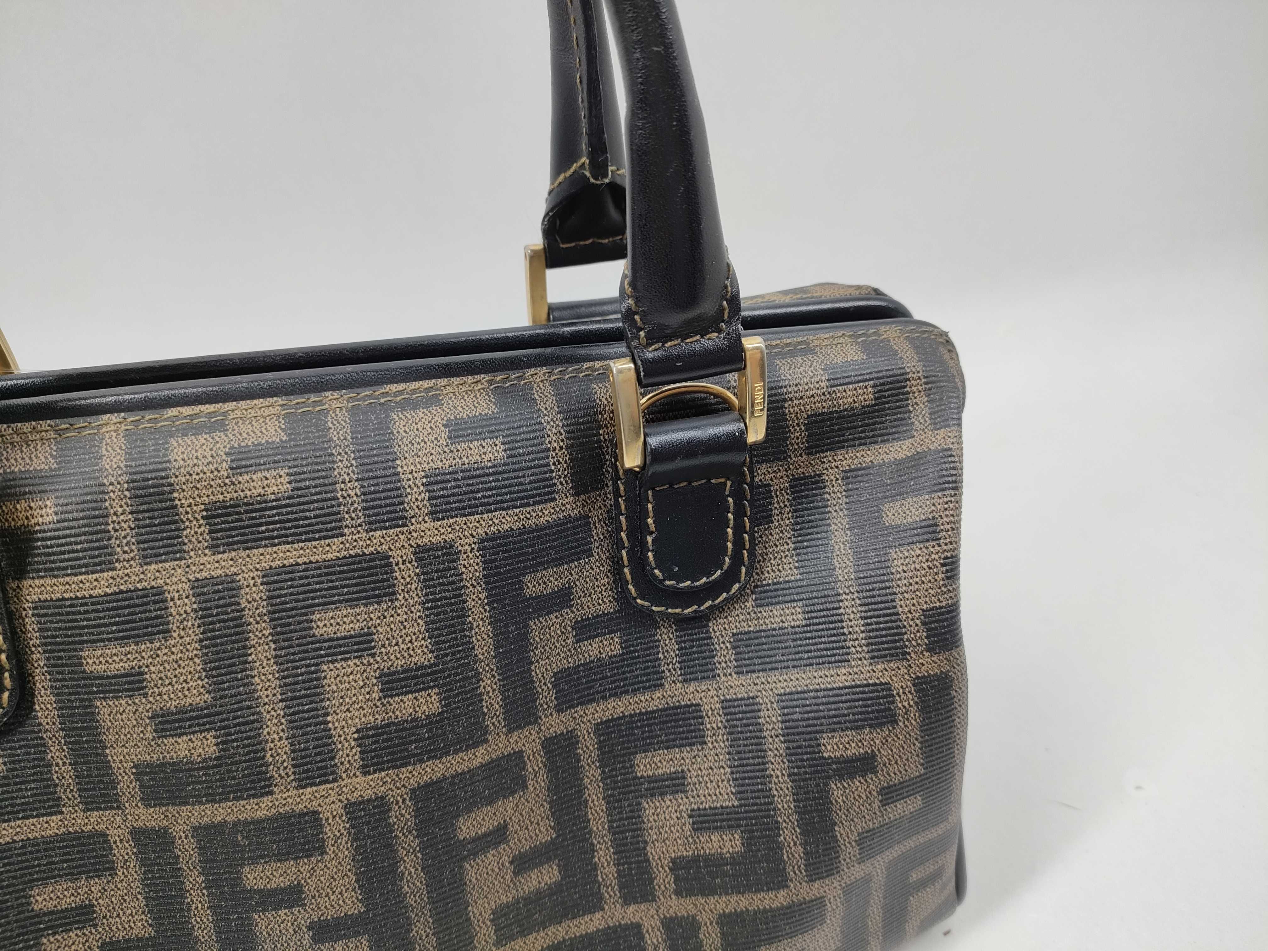 【水曜終了】(10219_0373)FENDI ズッカ柄 ハンドバッグ STなし ハンドバッグ