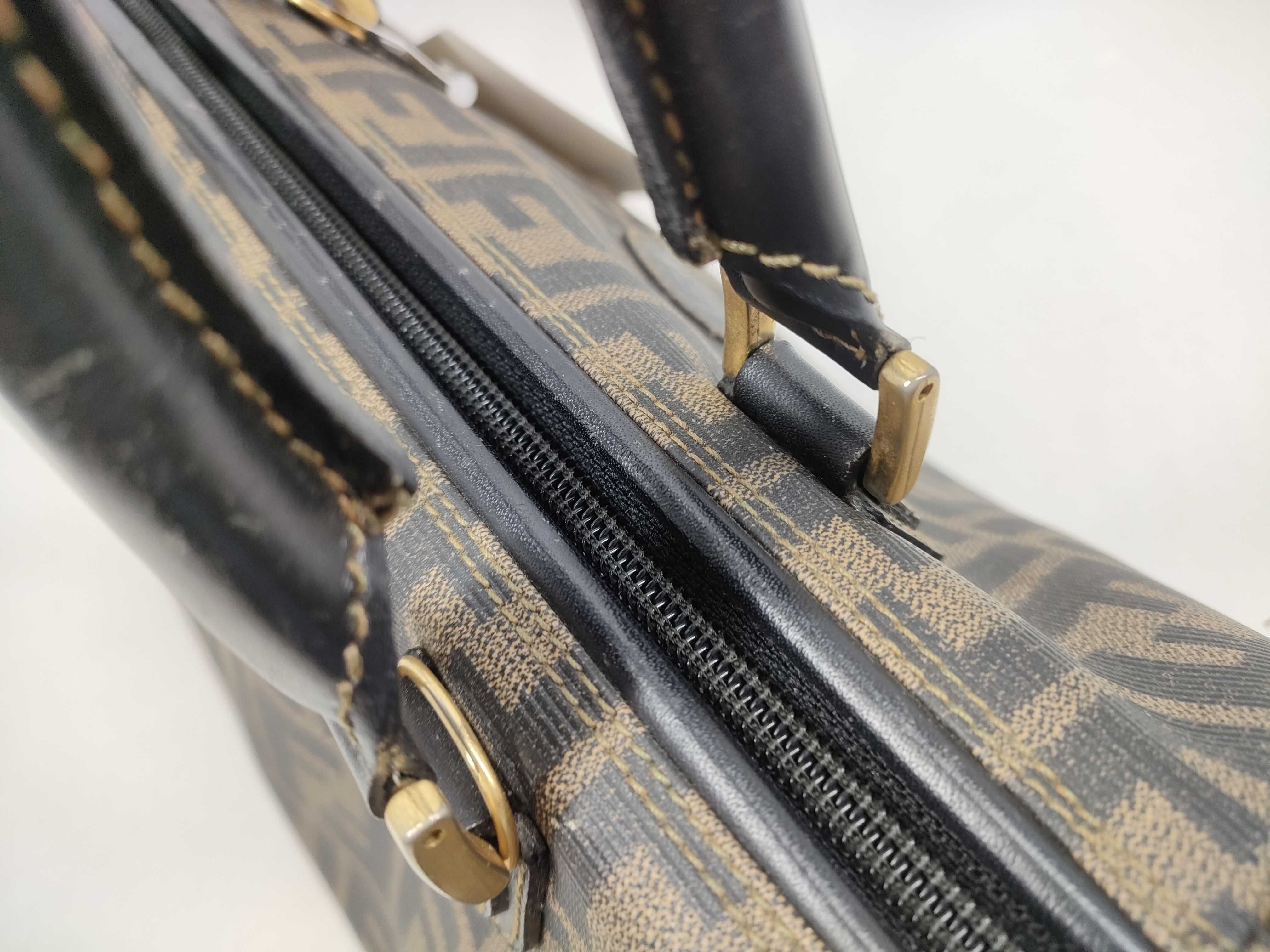 【水曜終了】(10219_0373)FENDI ズッカ柄 ハンドバッグ STなし ハンドバッグ
