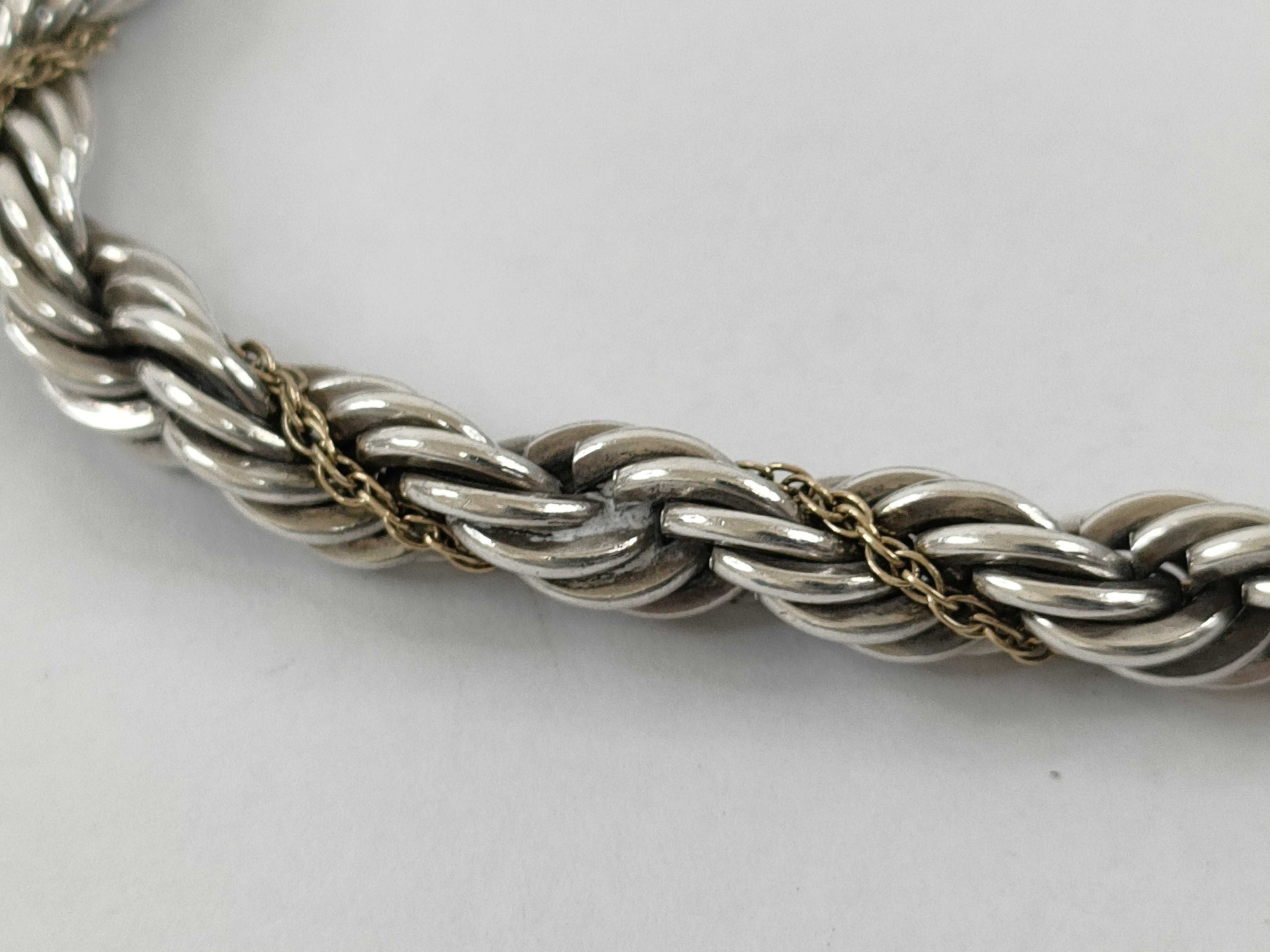 【水曜終了】(10221_0402)Tiffany&Co. *750 スクリュー SV925 14.1g ブレスレット・バングル