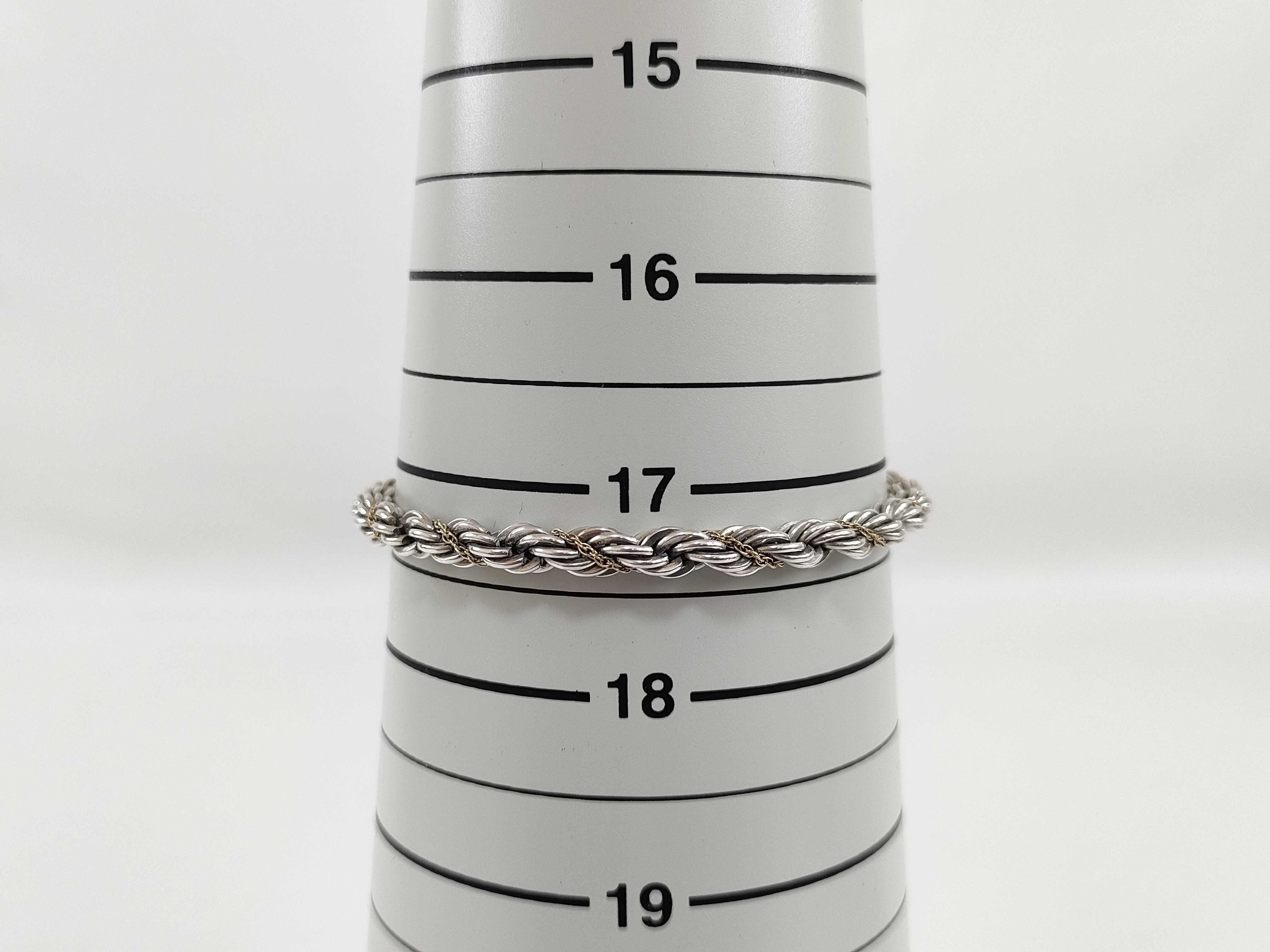 【水曜終了】(10221_0402)Tiffany&Co. *750 スクリュー SV925 14.1g ブレスレット・バングル