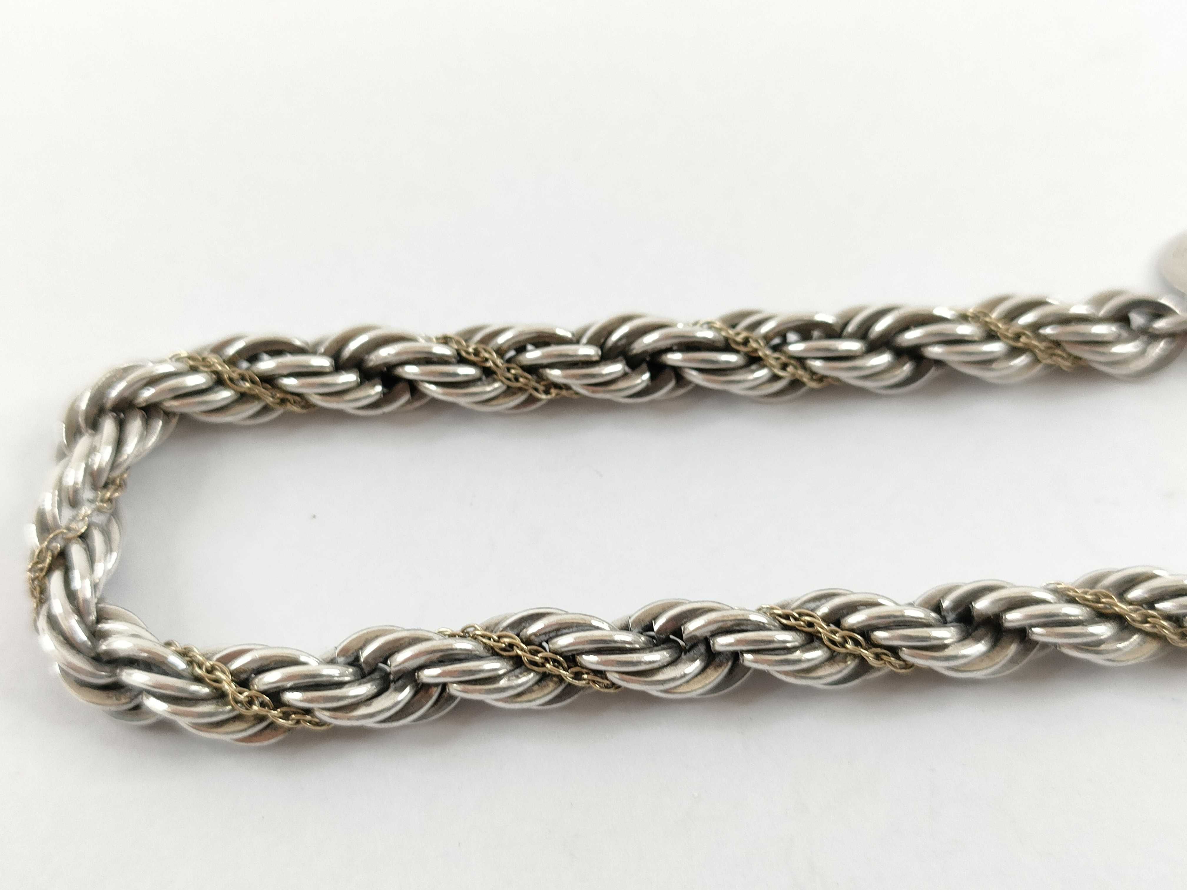 【水曜終了】(10221_0402)Tiffany&Co. *750 スクリュー SV925 14.1g ブレスレット・バングル