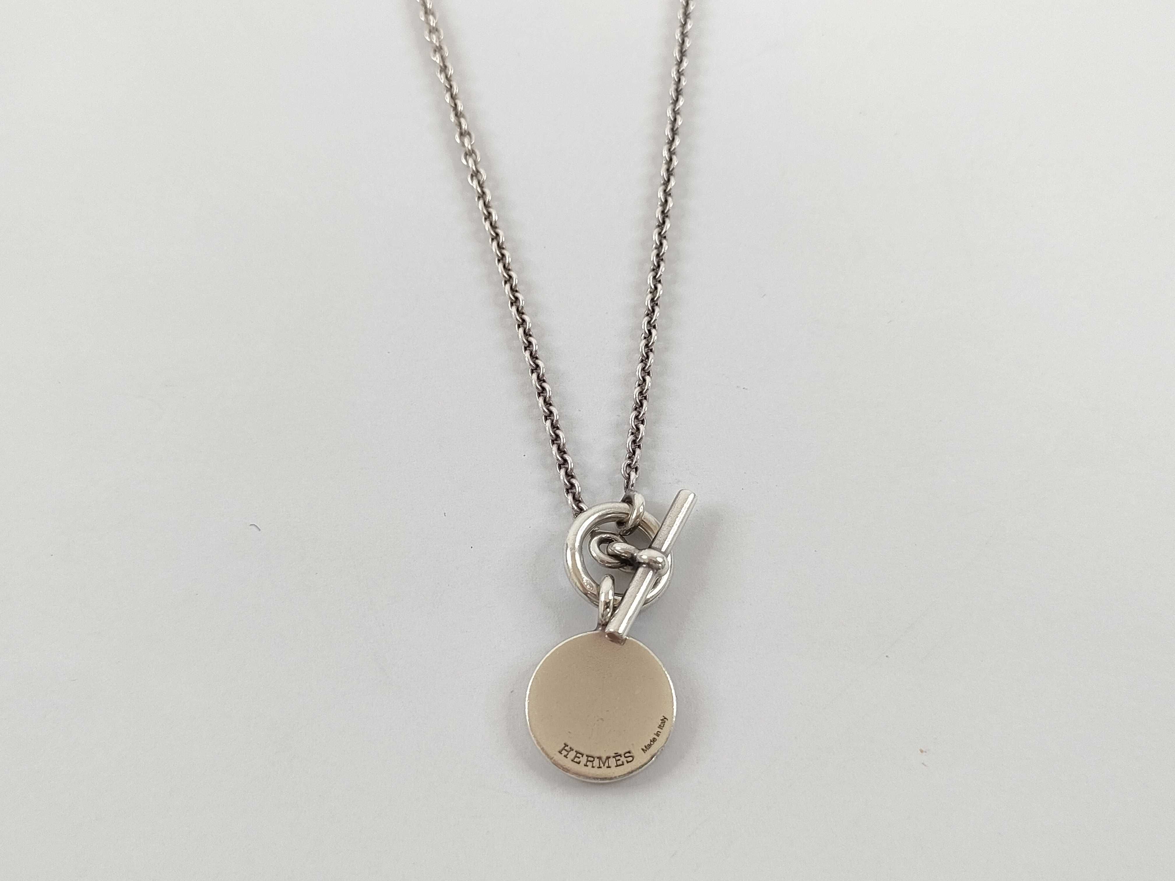 【水曜終了】(10216_0081)HERMES セリエ アミュレット SV925 9.8g ネックレス