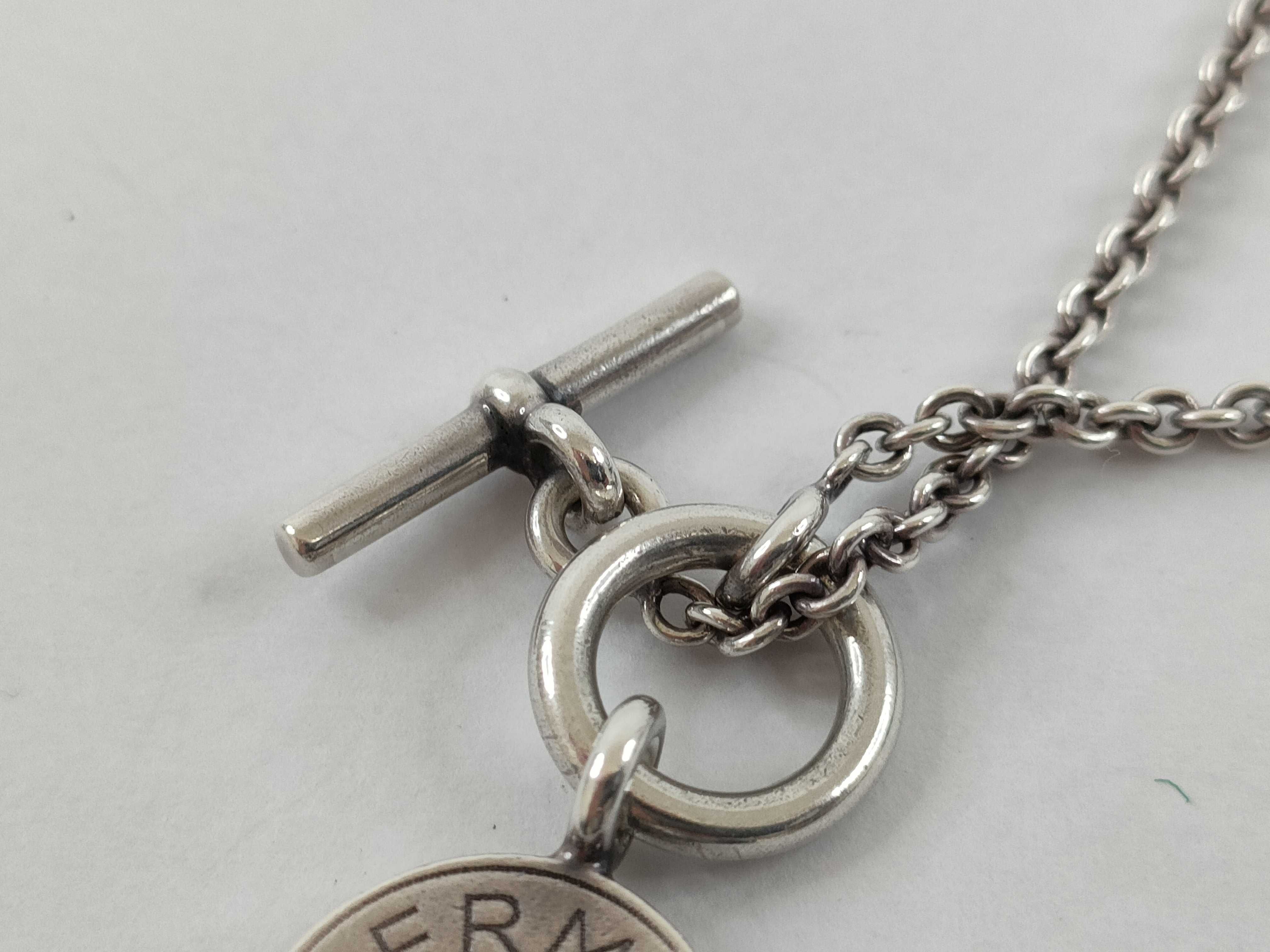 【水曜終了】(10216_0081)HERMES セリエ アミュレット SV925 9.8g ネックレス